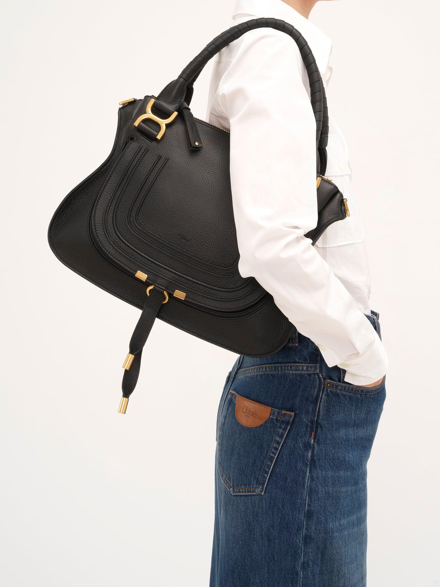 Marcie bag in grained leather Product Image