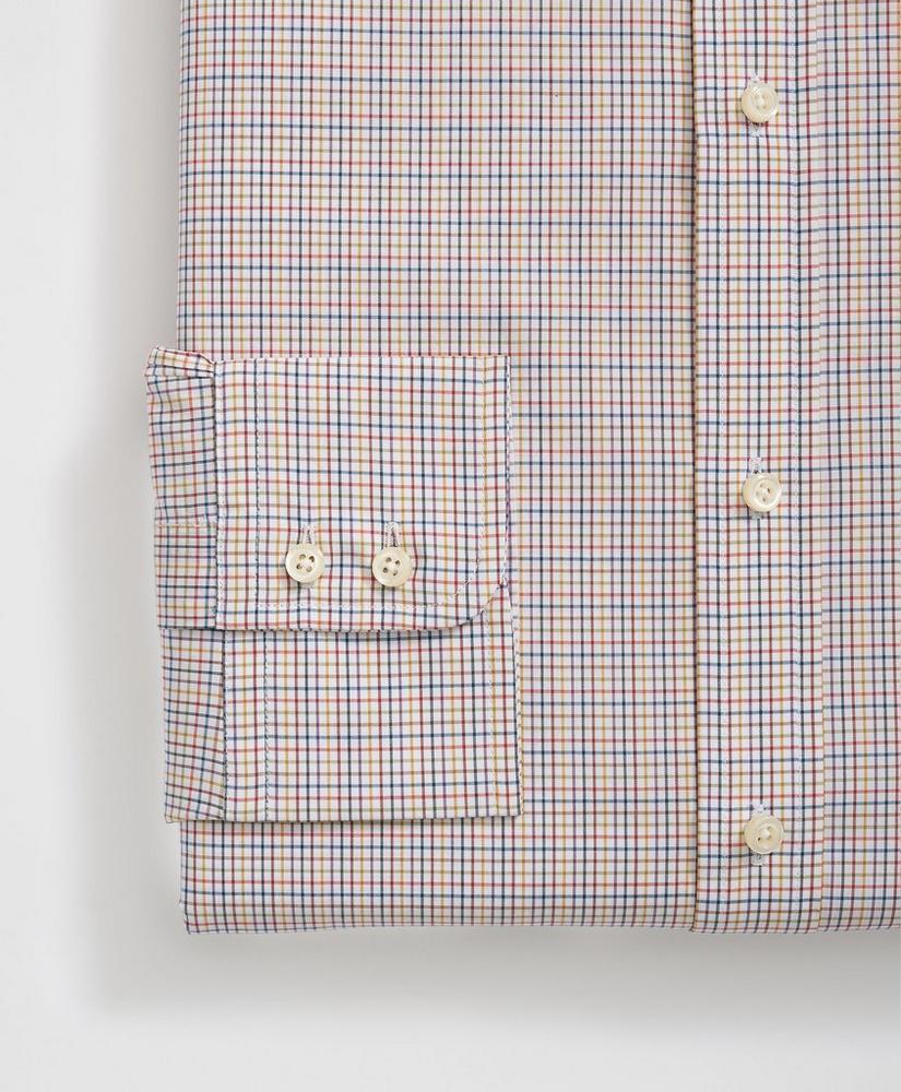 Brooks Brothers X Thomas Mason® Cotton English Collar, Checked Dress Shirt Product Image