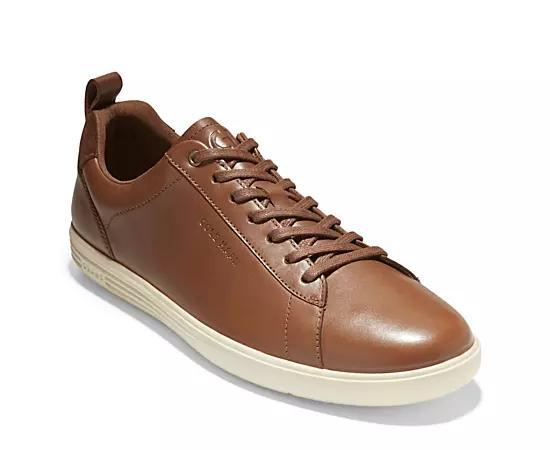 Cole Haan Grand+ Crosscourt Mens Leather Sneakers Product Image