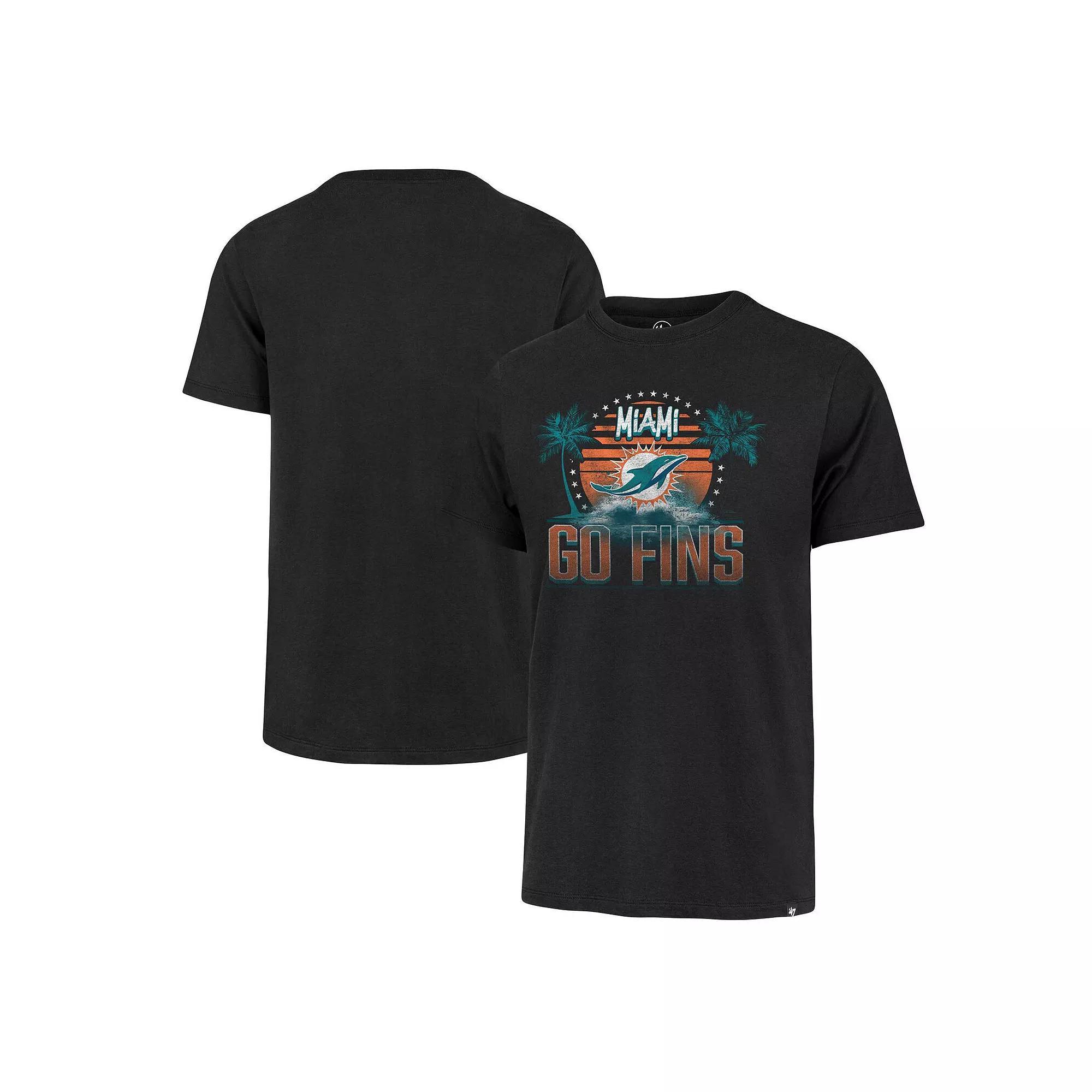 Men's '47 Black Miami Dolphins Regional Franklin T-Shirt,  Product Image