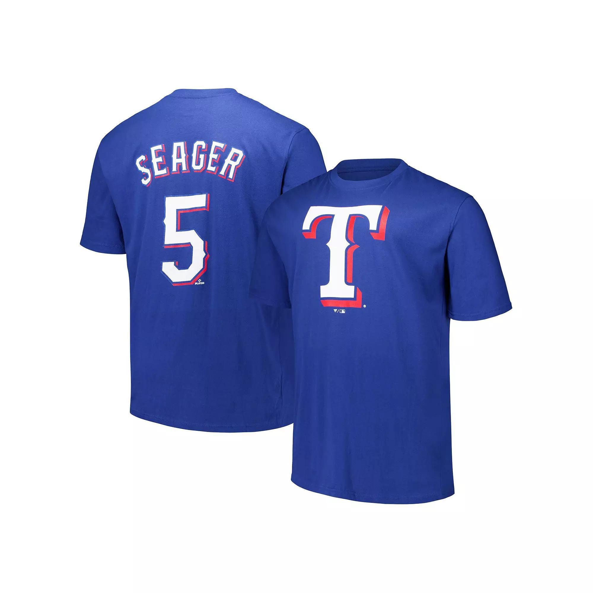 Men's Corey Seager Royal Texas Rangers Big & Tall Name & Number T-Shirt, Size: 5XLT, Blue Product Image