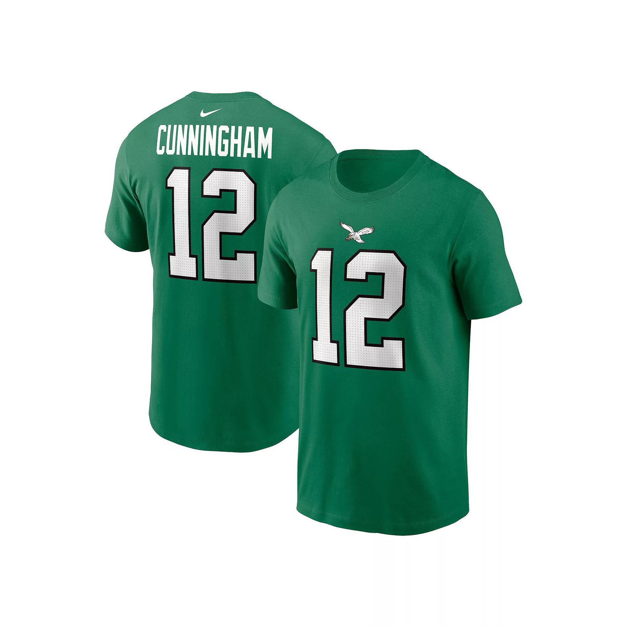 Men's Nike Randall Cunningham Kelly Green Philadelphia Eagles Retired Player Name & Number T-Shirt,  Product Image