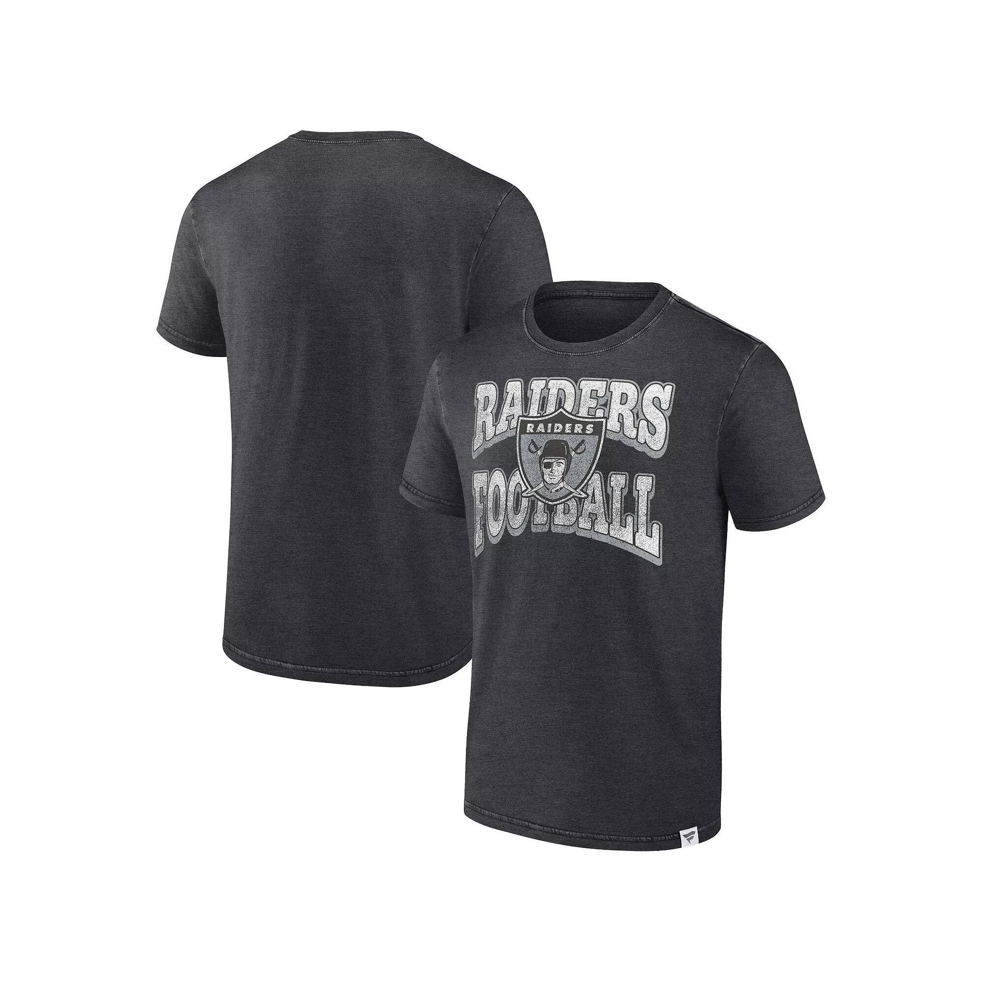 Men's Fanatics Branded Heather Charcoal Las Vegas Raiders Force Out T-Shirt, Size: Small, Lvr Charco Product Image