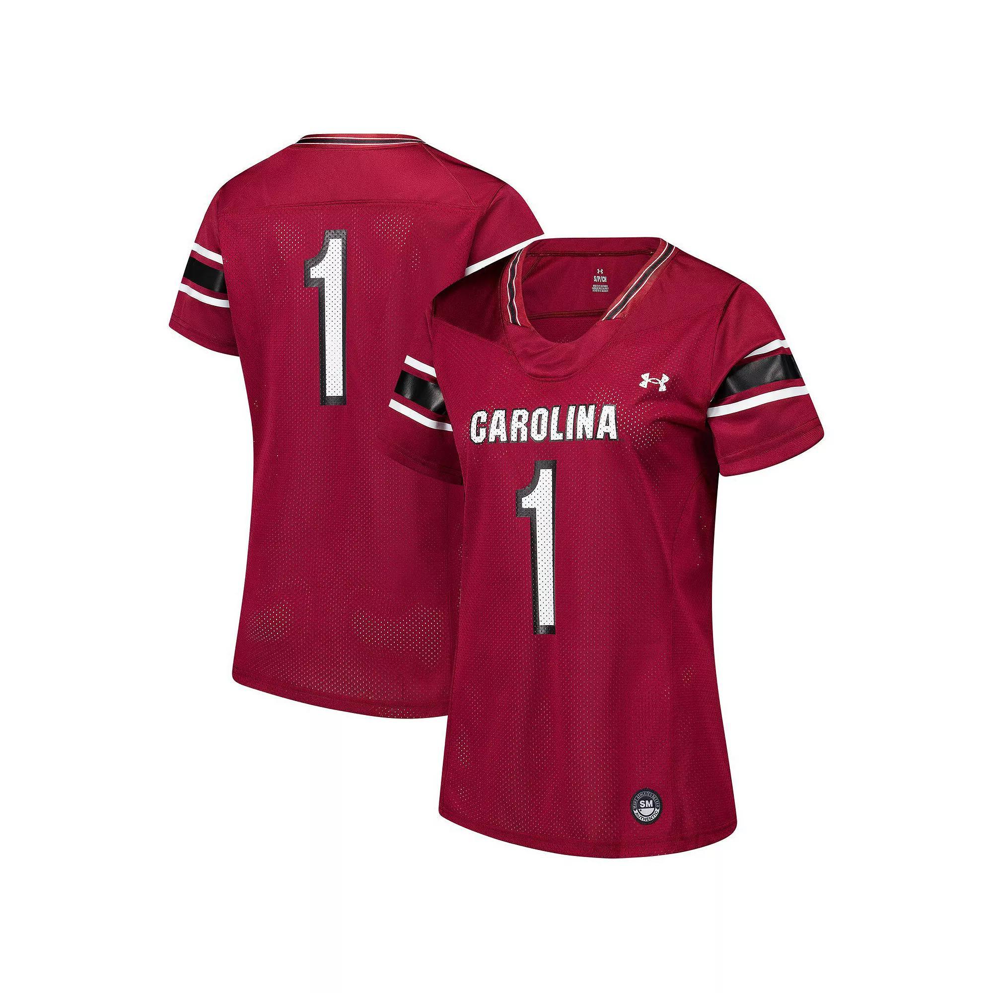 Women's Under Armour #1 Garnet South Carolina Gamecocks Replica Football Jersey,  Product Image