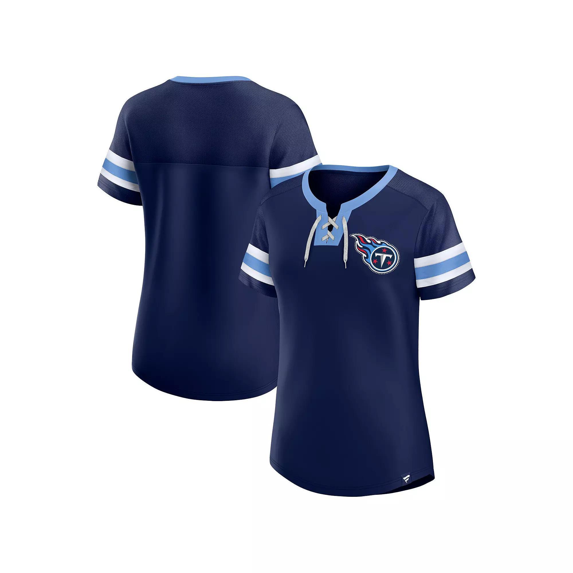 Women's Fanatics College Navy Seattle Seahawks Lace-Up Bling T-Shirt,  Product Image