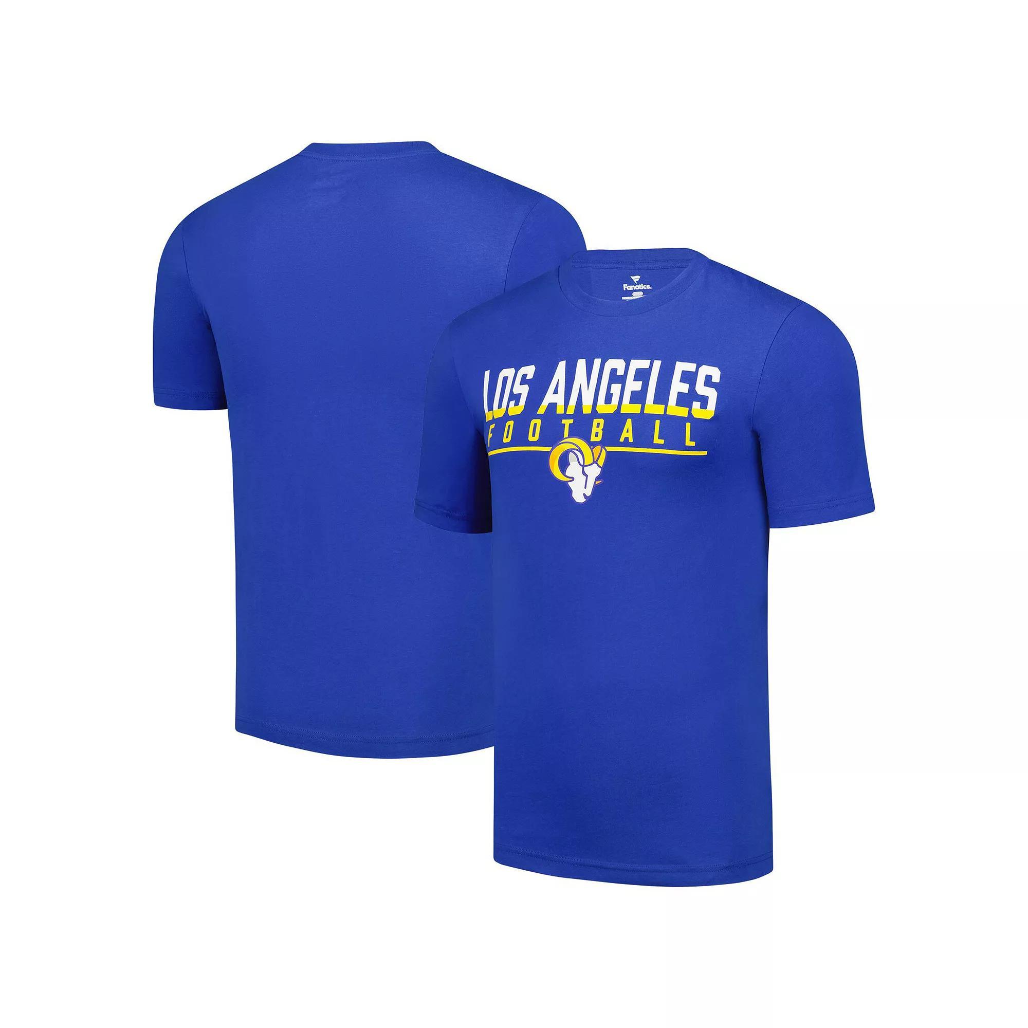 Men's Fanatics  Royal Los Angeles Rams Blocked T-Shirt, Size: Small, Blue Product Image