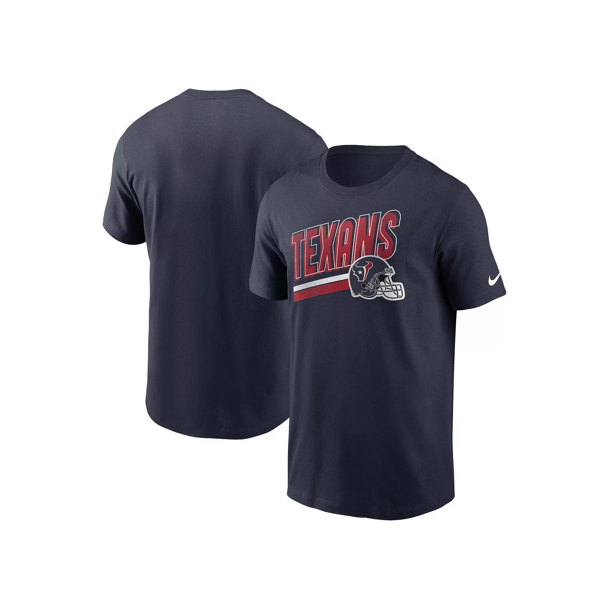 Men's Nike Navy Houston Texans Essential Blitz Lockup T-Shirt,  Product Image