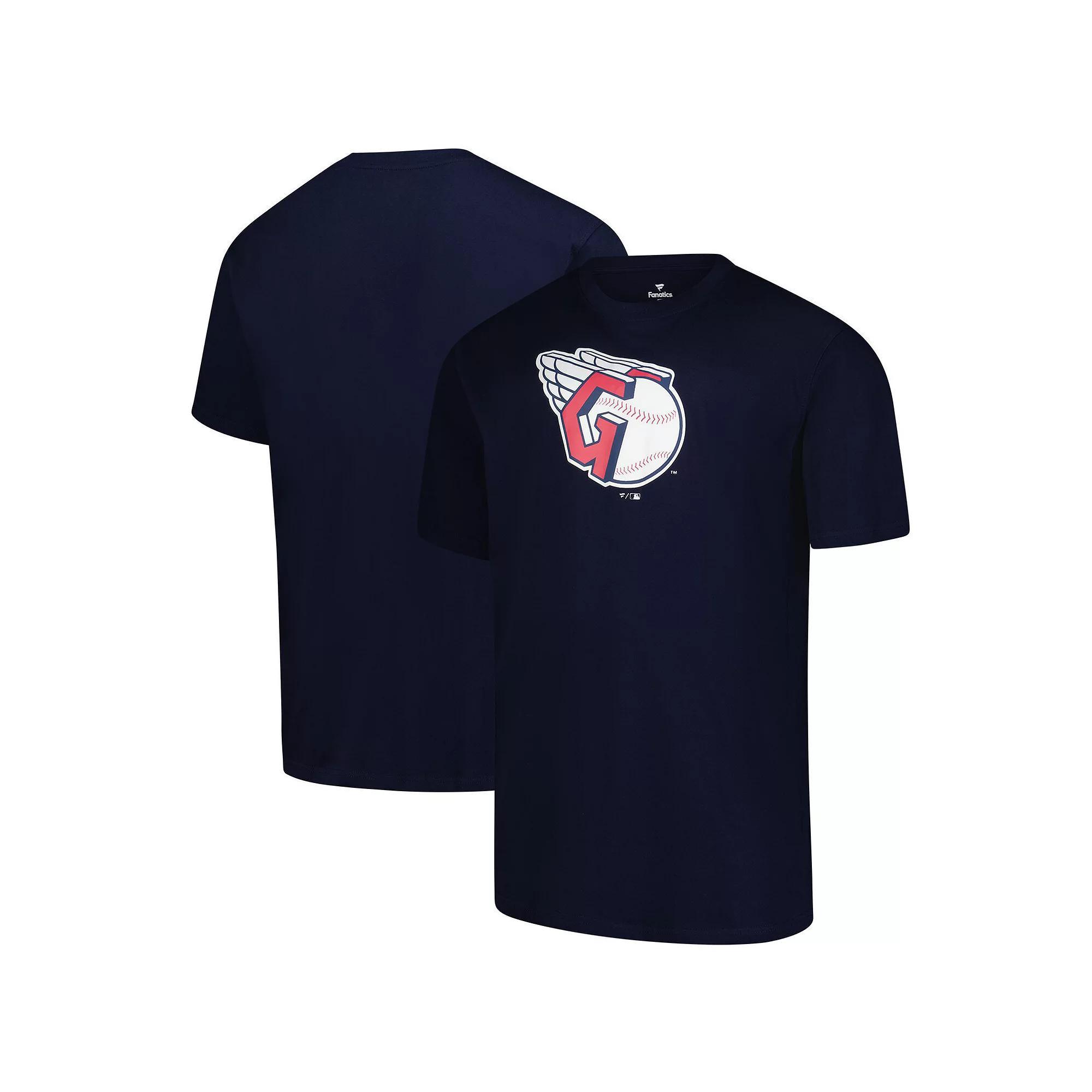 Men's Profile Navy Cleveland Guardians Big & Tall Primary Logo T-Shirt, Size: 2XLT, Grd Blue Product Image