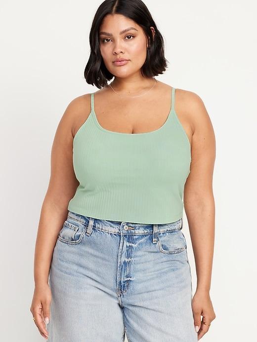 Fitted Ultra-Crop Ribbed Cami Product Image