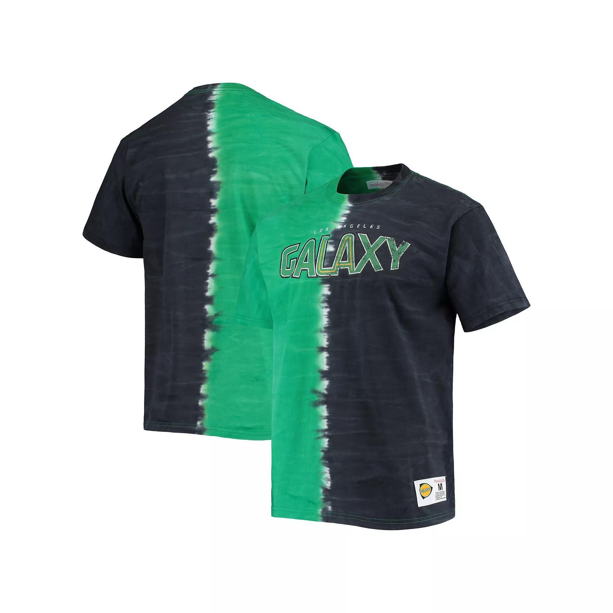 Men's Mitchell & Ness Green LA Galaxy Vertical Tie-Dye Top, Size: Small Product Image