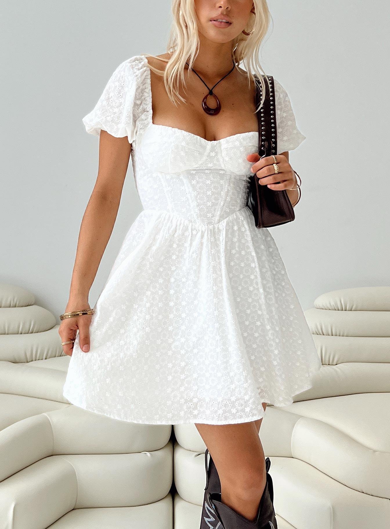 Darso Mini Dress White Product Image