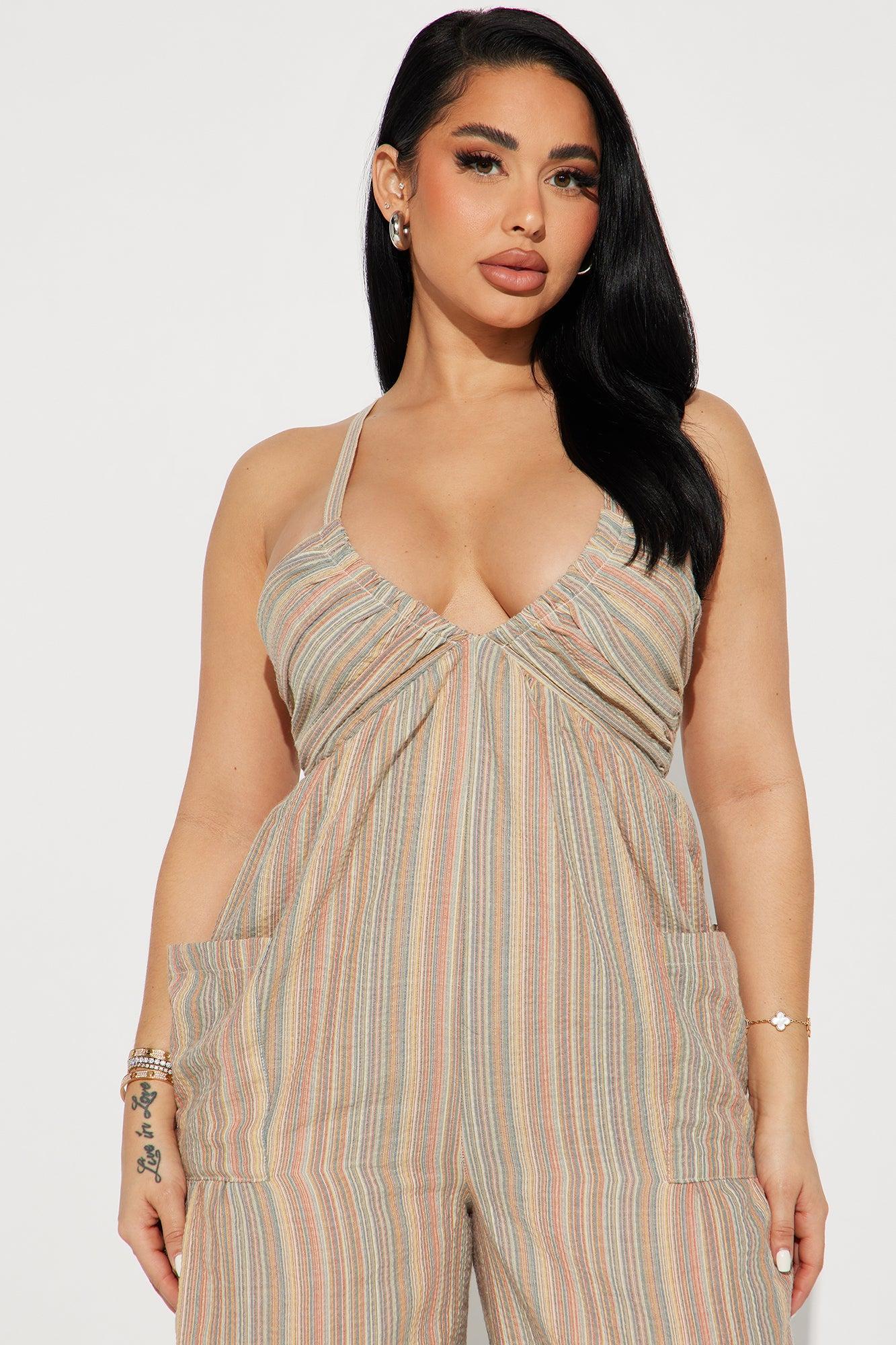 Beach Babe Jumpsuit - Multi Color Product Image