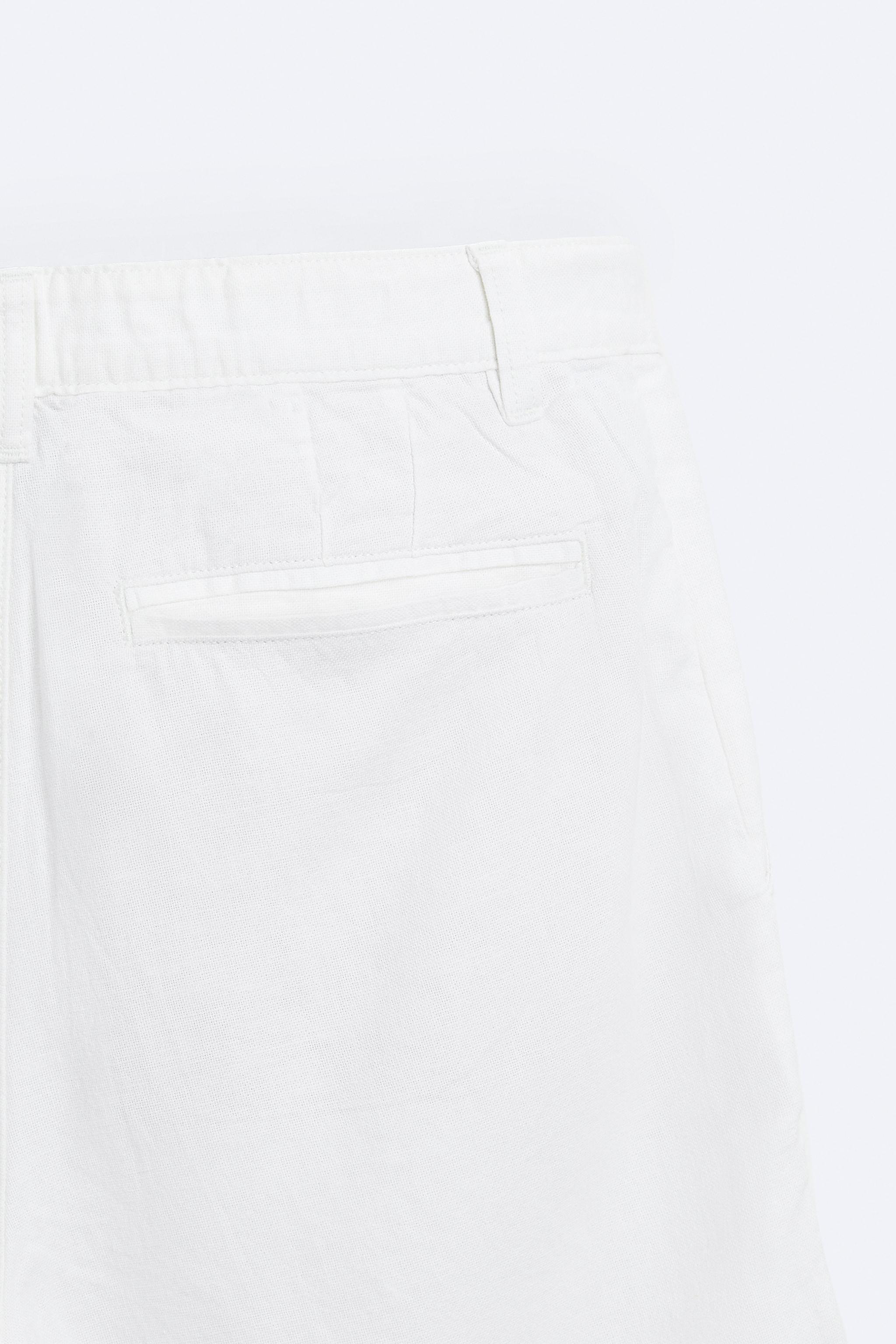 COTTON LINEN SHORTS Product Image