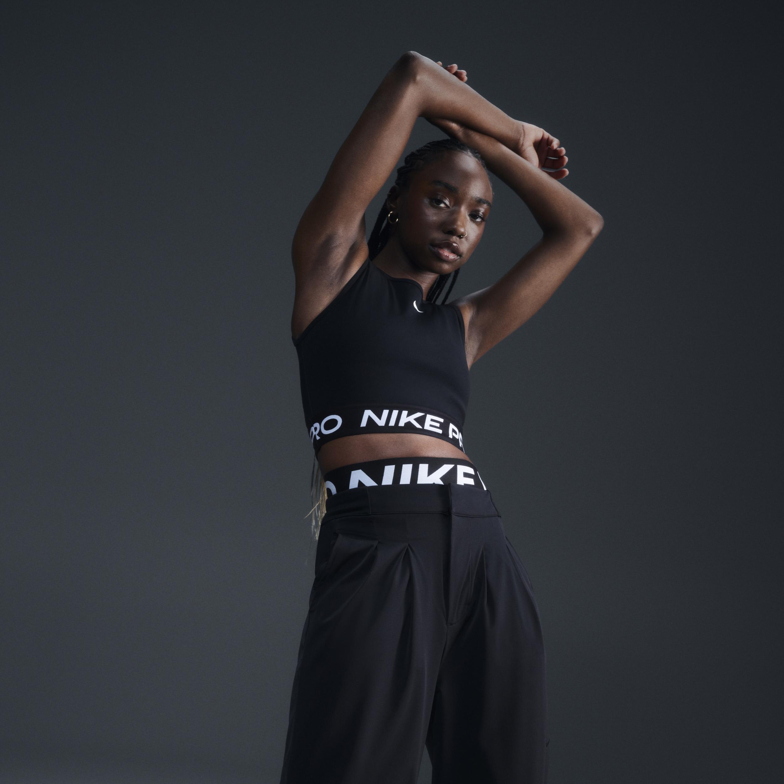 Women's Nike Pro Dri-FIT Cropped Tank Top Product Image