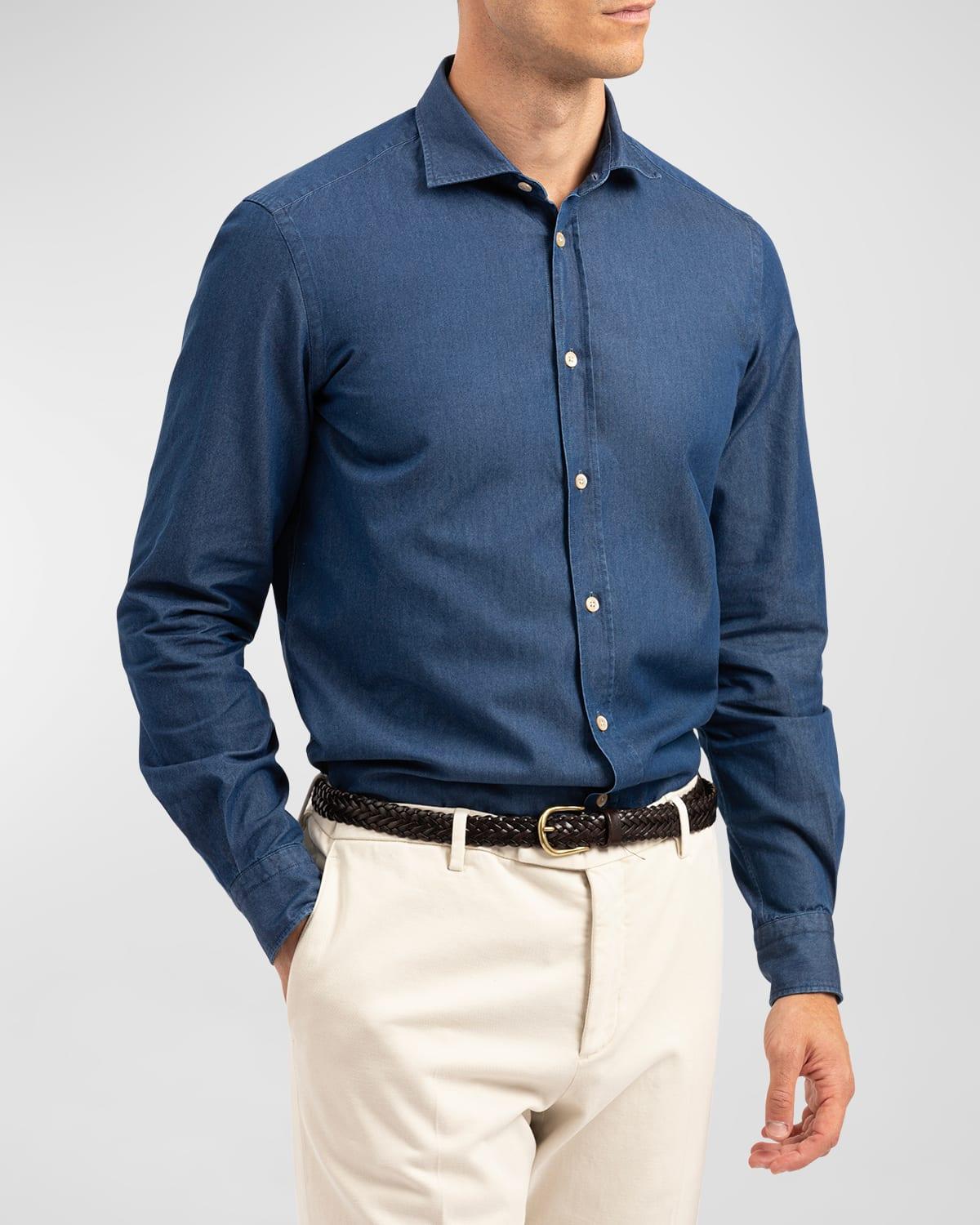 Mens Chambray Sport Shirt Product Image