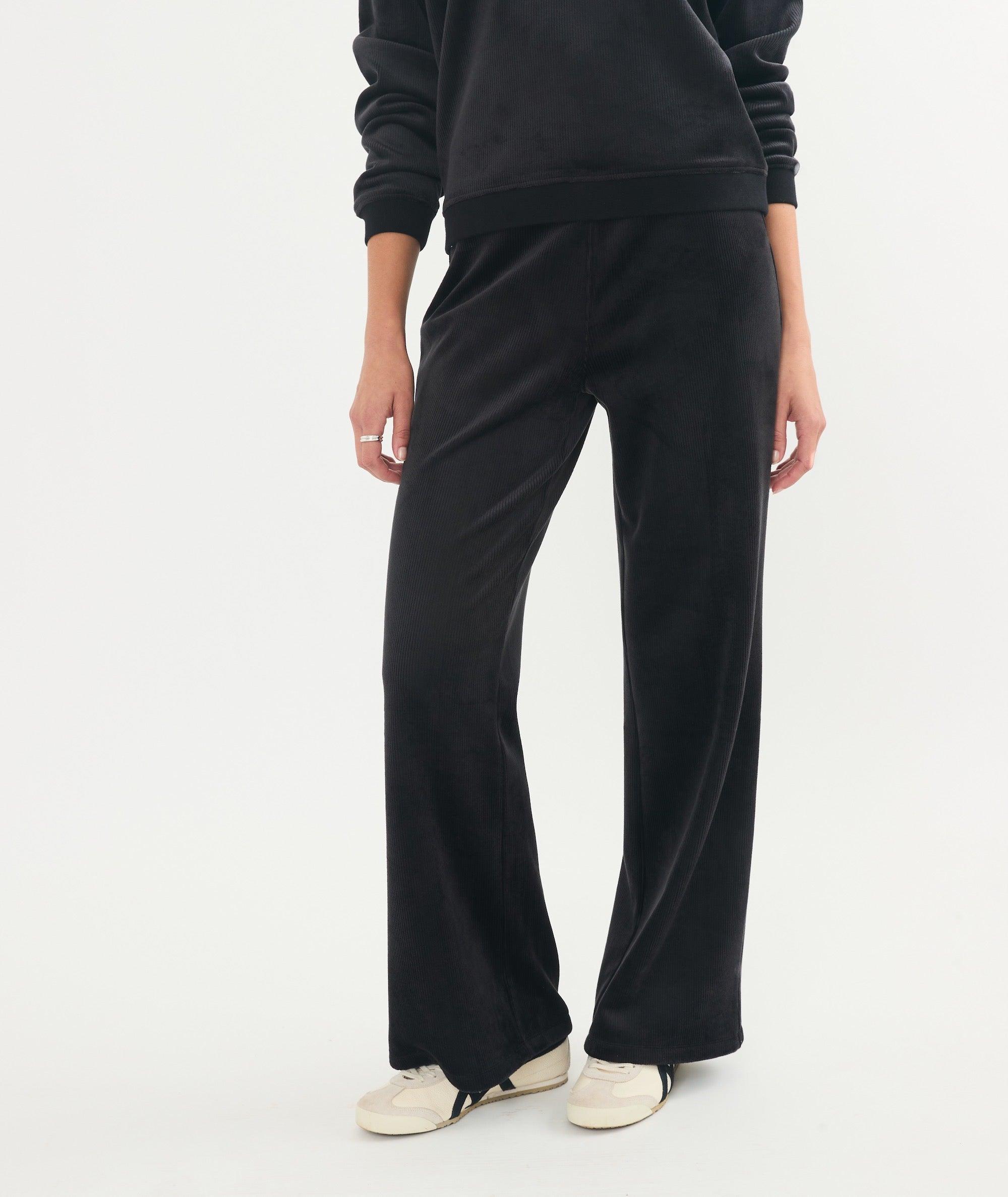 Cord Velour Wide Leg Pant Product Image