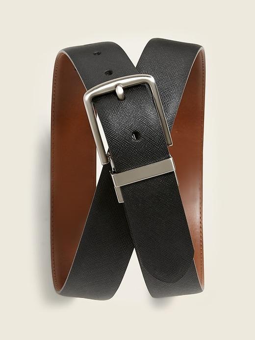 Faux-Leather Reversible Belt Product Image