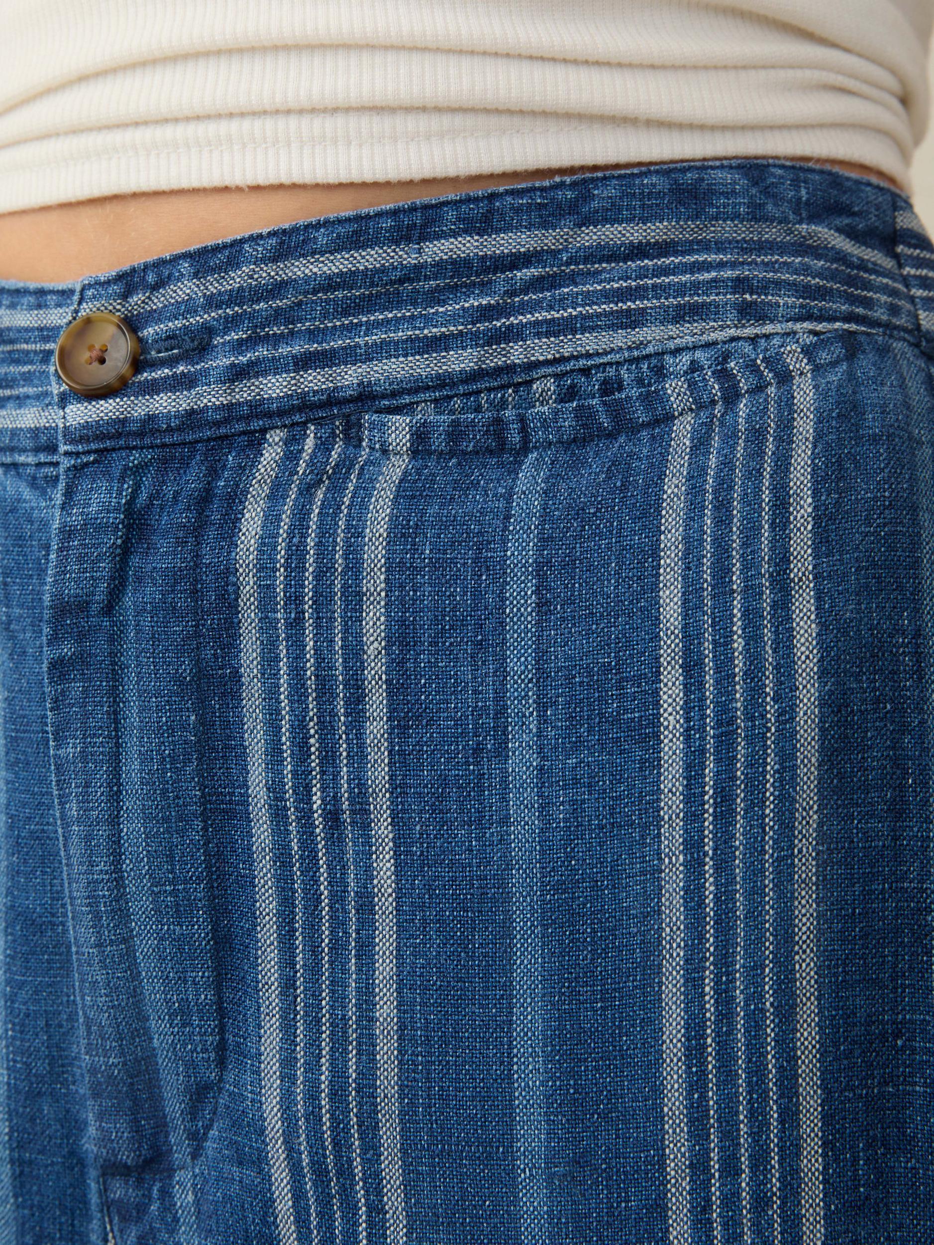 Sun Strider Linen Pant - Dockside Stripe Female Product Image