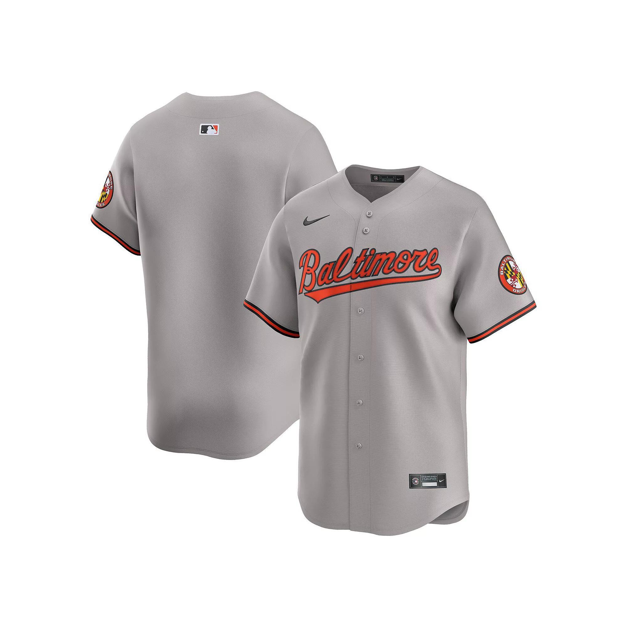 Men's Nike Gray Baltimore Orioles Road Limited Jersey,  Product Image