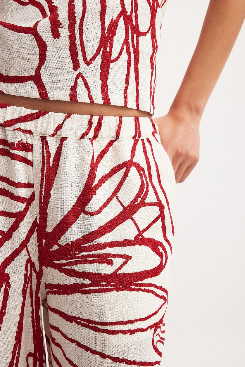 Linen Blend Pants Product Image