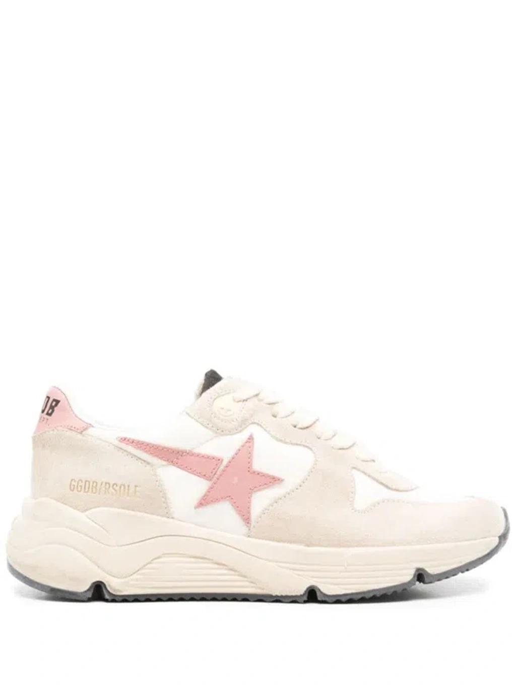 Running Sole Leather Sneakers In Pink Product Image