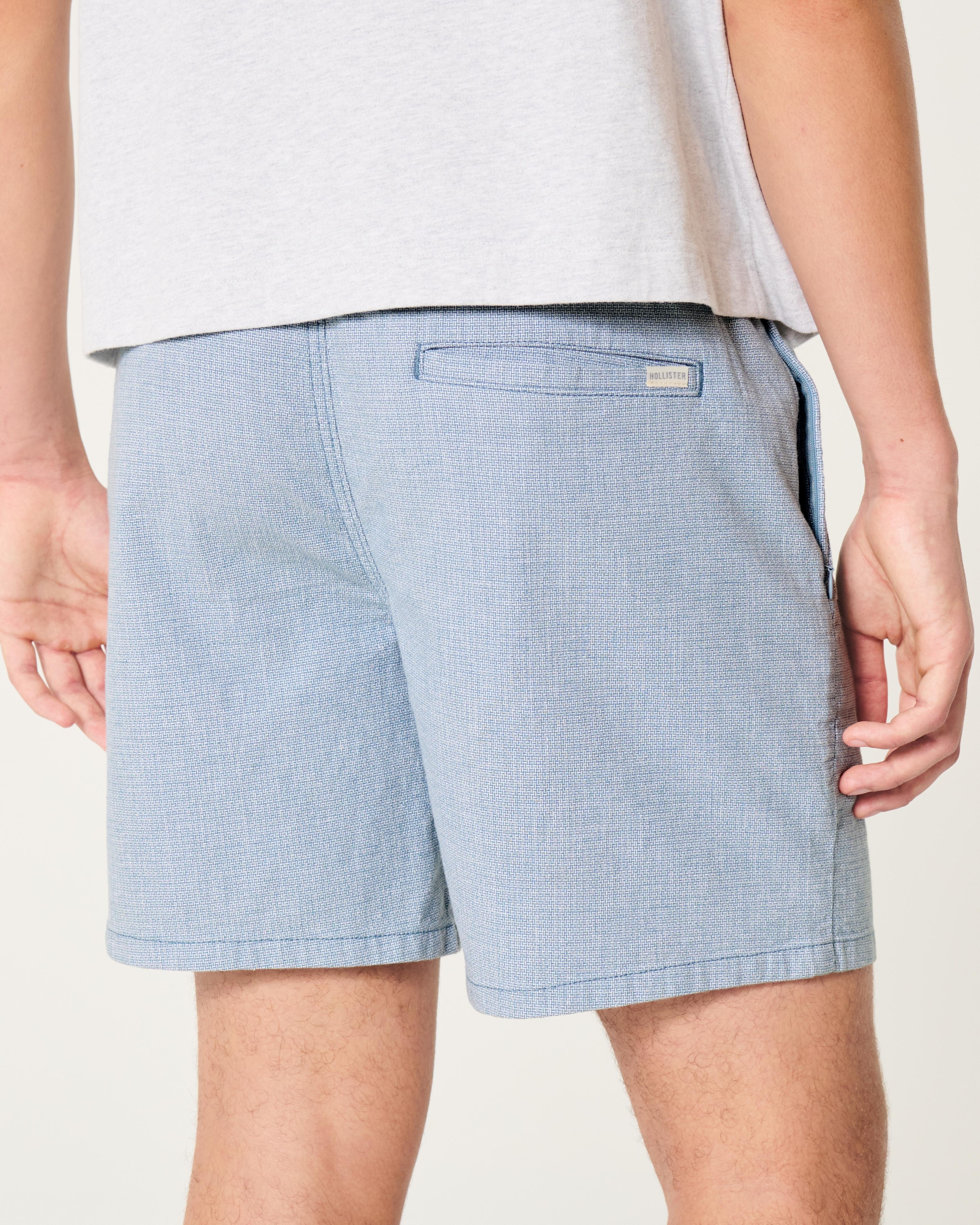 Linen-Blend Pull-On Shorts 7” Product Image