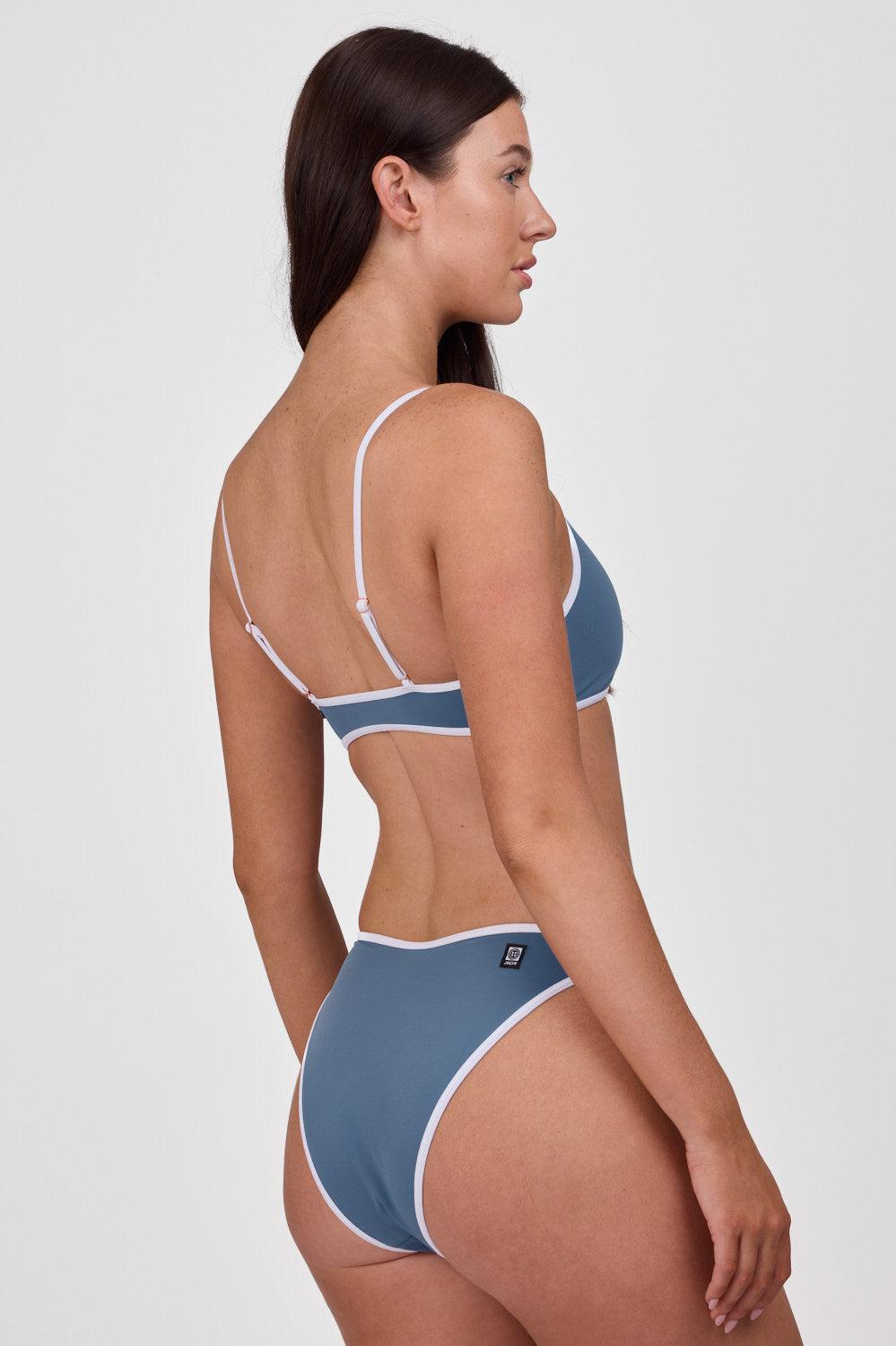 Dina Bikini Bottom - Coral Reef & White Female Product Image