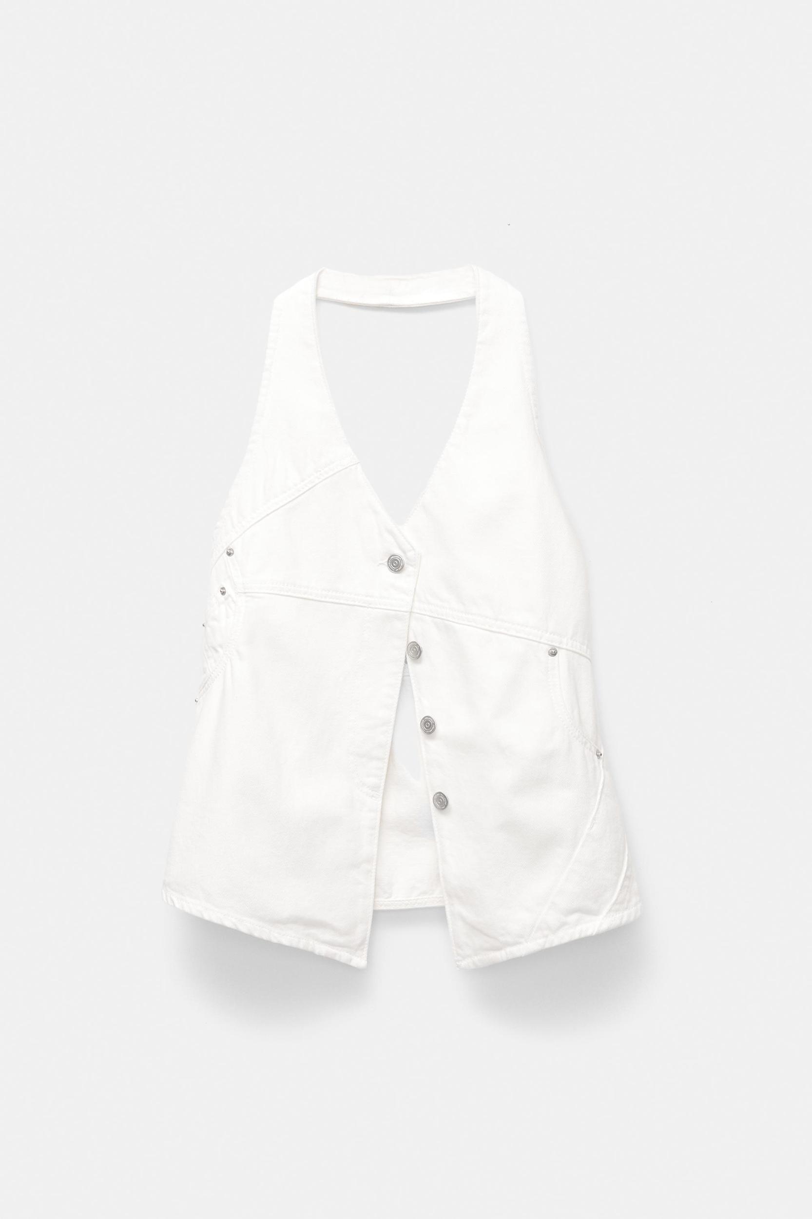 White denim top Product Image