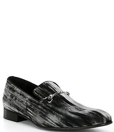 Donald Pliner Mens Shawn Velvet Bit Buckle Slip Product Image