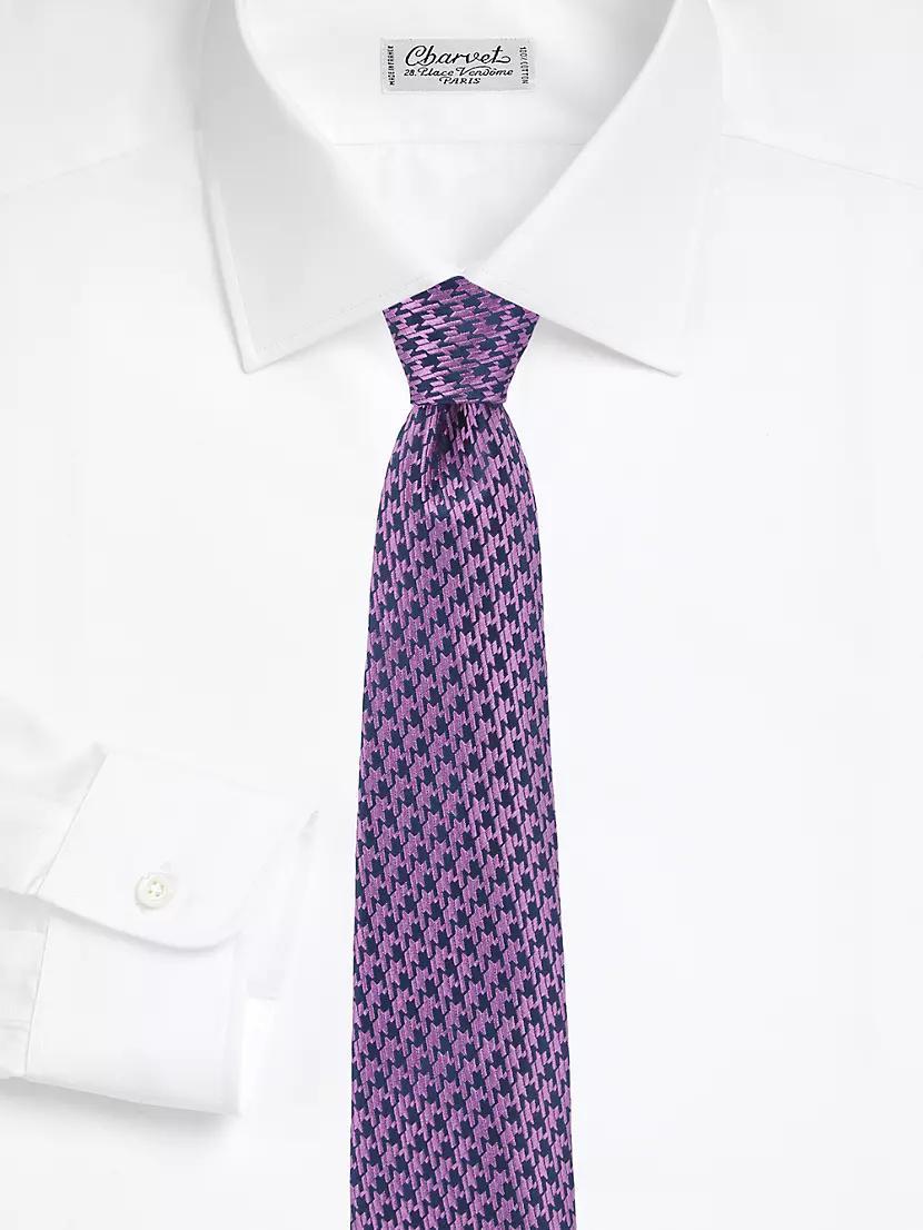 Houndstooth Silk Jacquard Tie Product Image