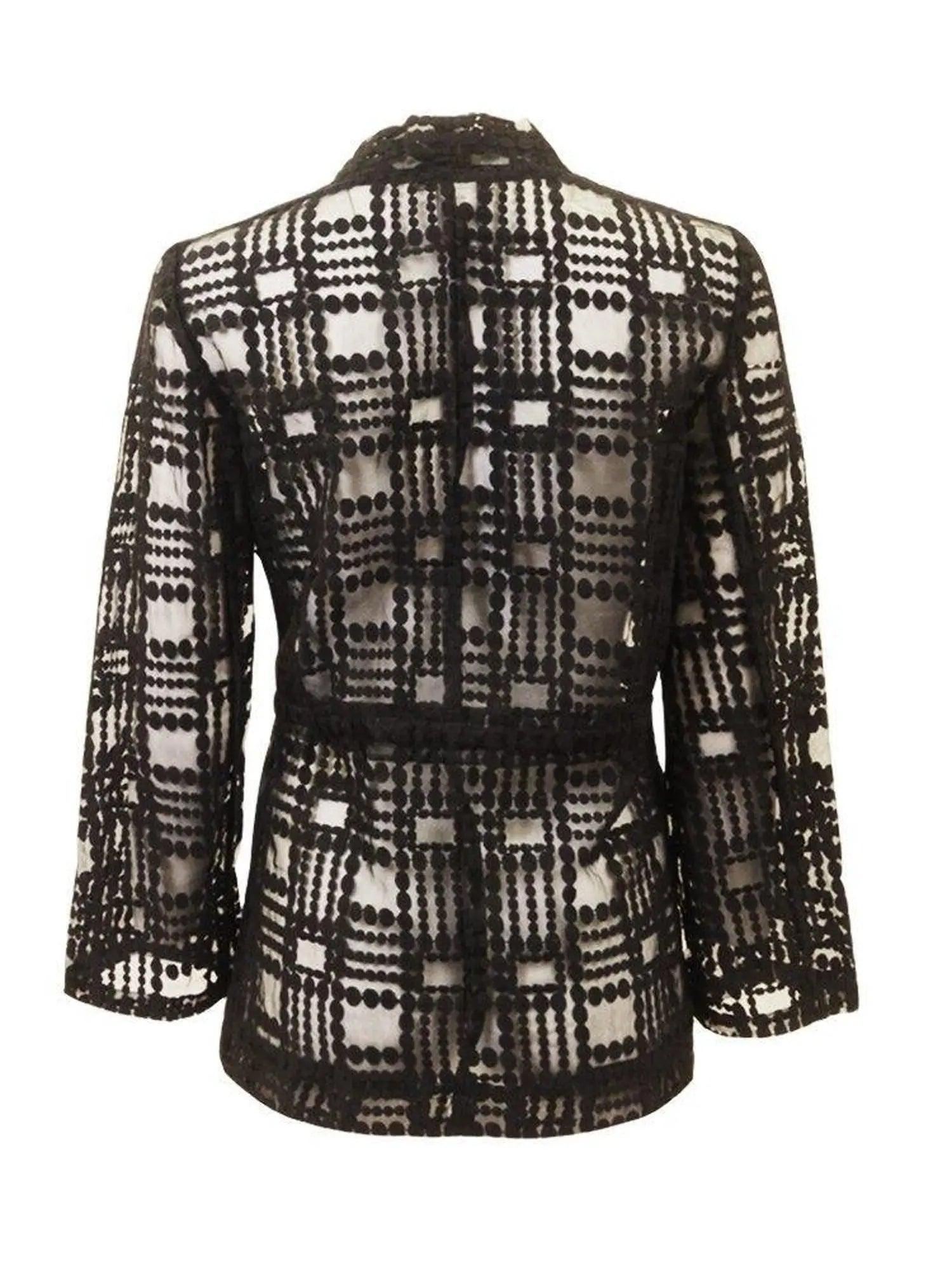 Alberto Makali Black Netted Jacket Product Image