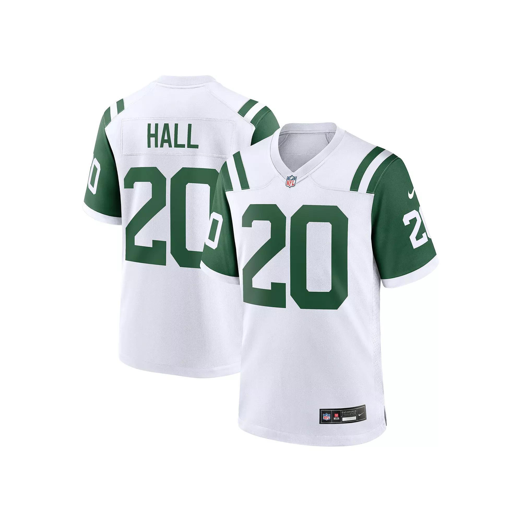 Men's Nike Breece Hall White New York Jets Classic Alternate Game Jersey, Size: 3XL Product Image