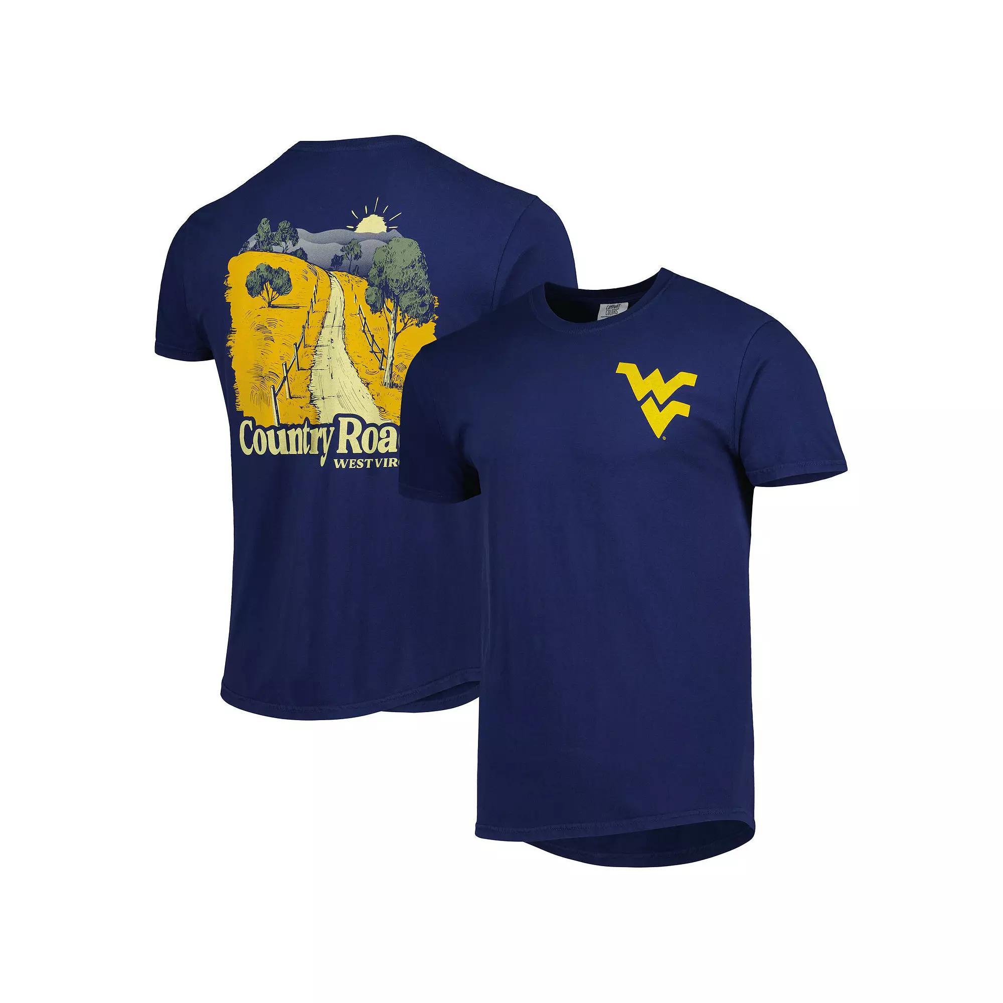 Men's Navy West Virginia Mountaineers Hyperlocal T-Shirt, Size: Small, Blue Product Image