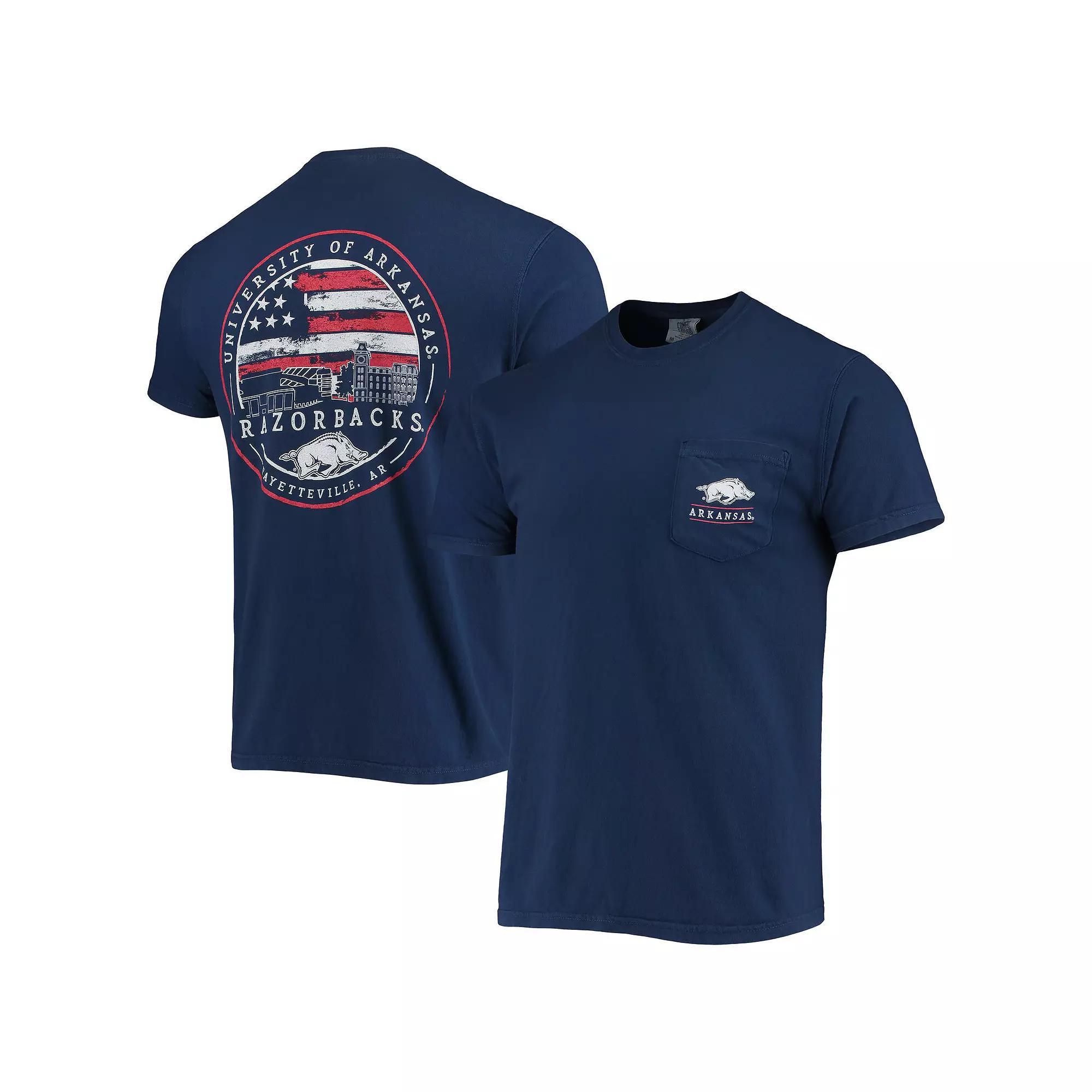 Men's Navy Arkansas Razorbacks Campus Americana T-Shirt,  Product Image