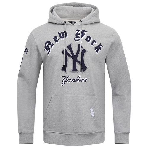 Pro Standard Mens Pro Standard YANKEES OLD ENGLISH FLC PO HOODIE - Mens Midnight Navy Product Image