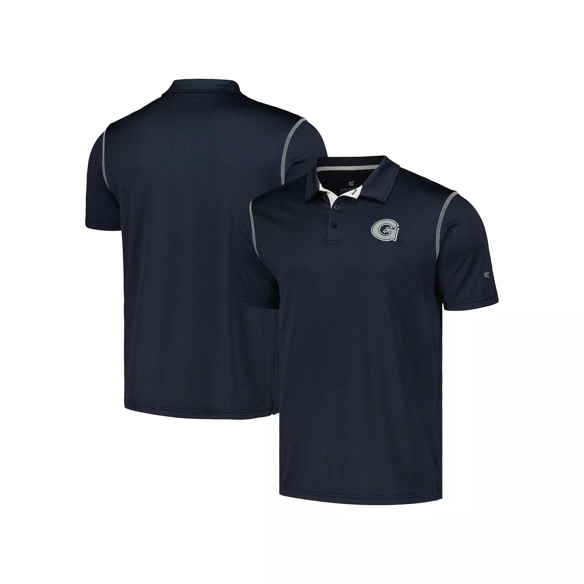 Men's Colosseum Navy Georgetown Hoyas Cameron Polo,  Product Image