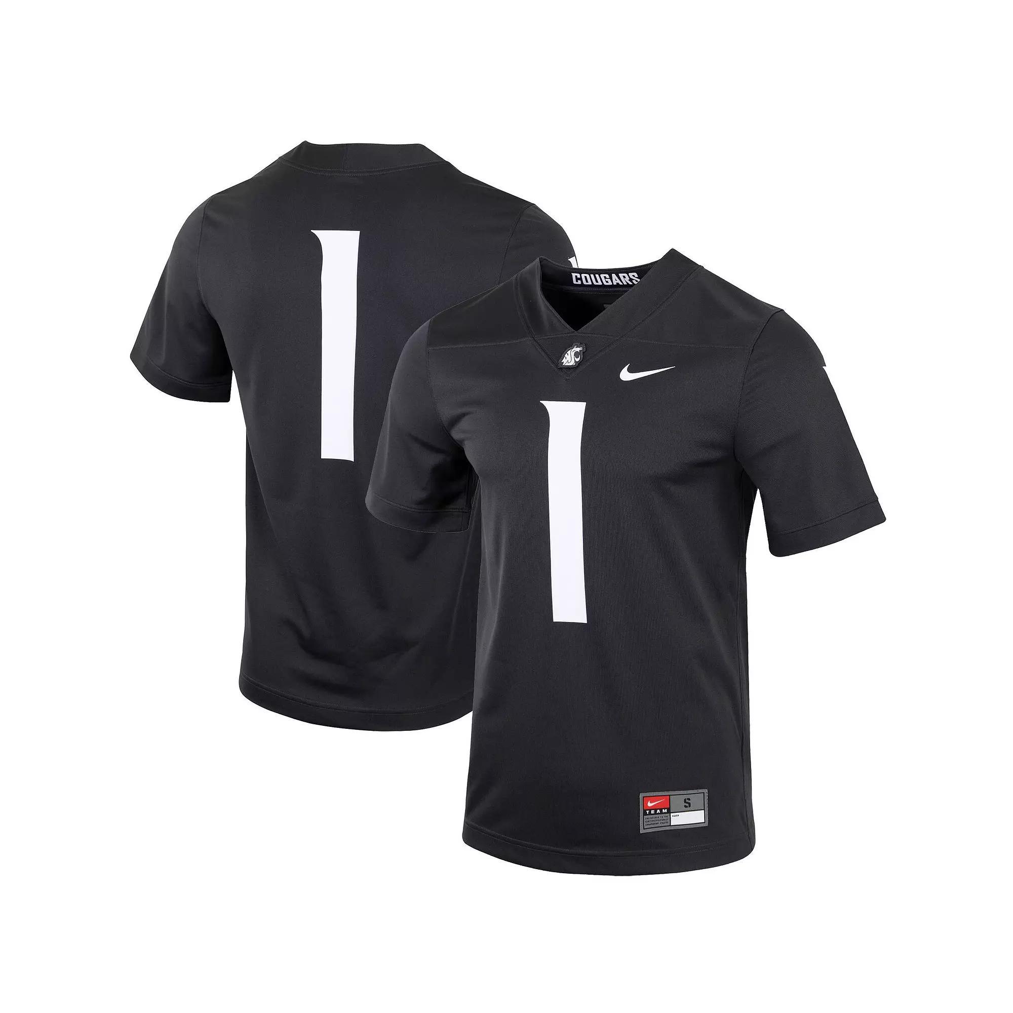 Mens Nike #1 Charcoal Washington State Cougars Untouchable Football Jersey Product Image