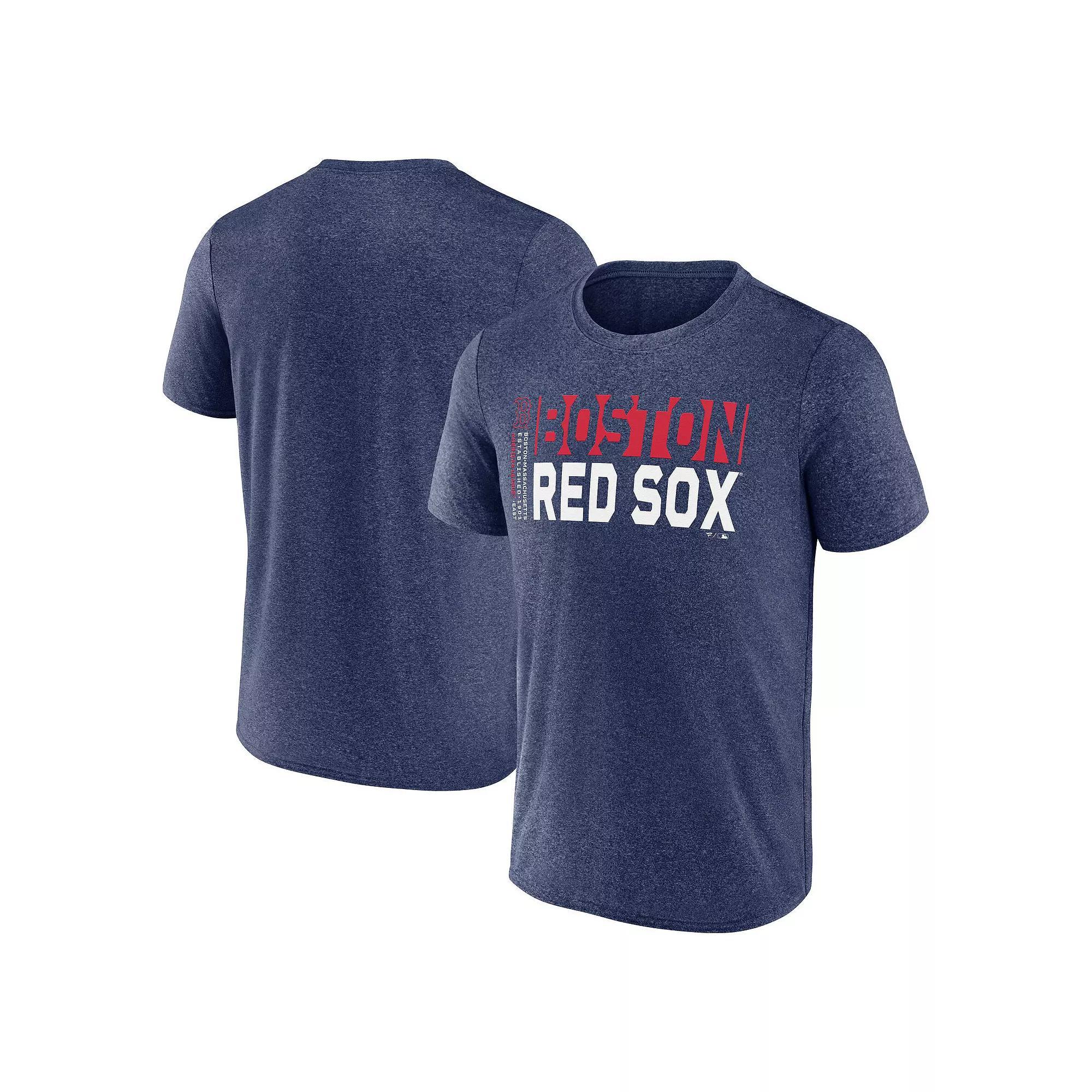 Men's Fanatics  Heather Navy Boston Red Sox Fundamentals Shoot For The Sky T-Shirt, Size: Small, Blue Product Image