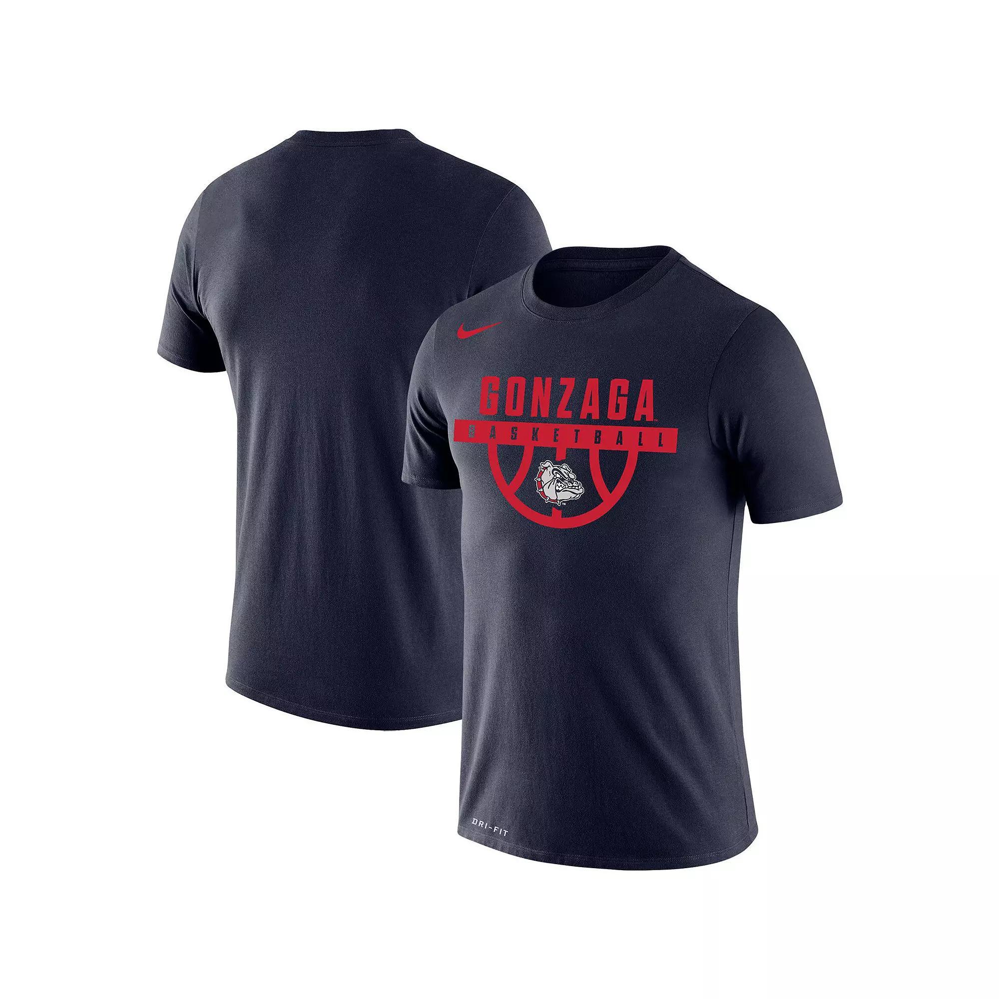 Men's Nike Navy Gonzaga Bulldogs Basketball Drop Legend Performance T-Shirt,  Product Image