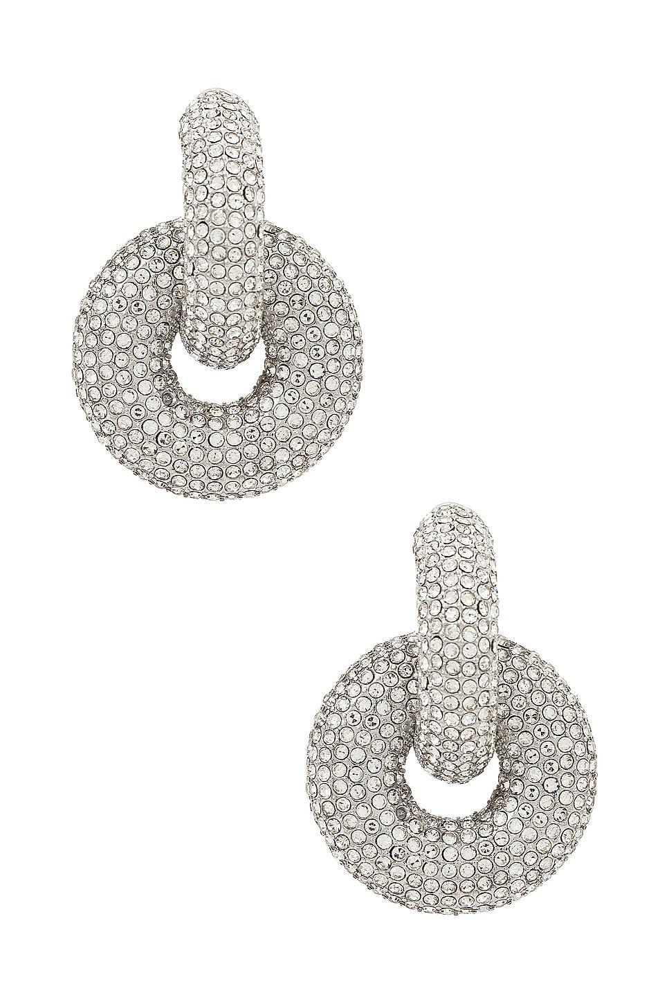 Circle Hoop Drop Earrings Product Image