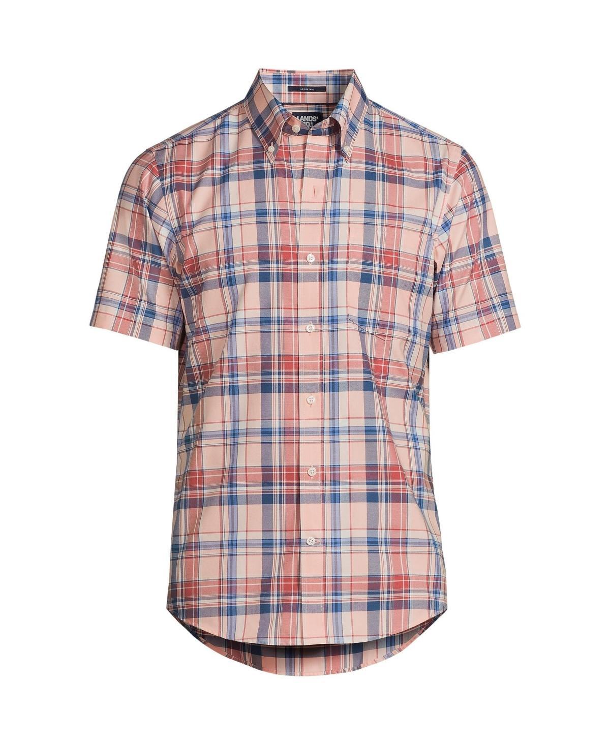 Mens Lands End Traditional-Fit No-Iron Button-Down Sport Shirt Product Image