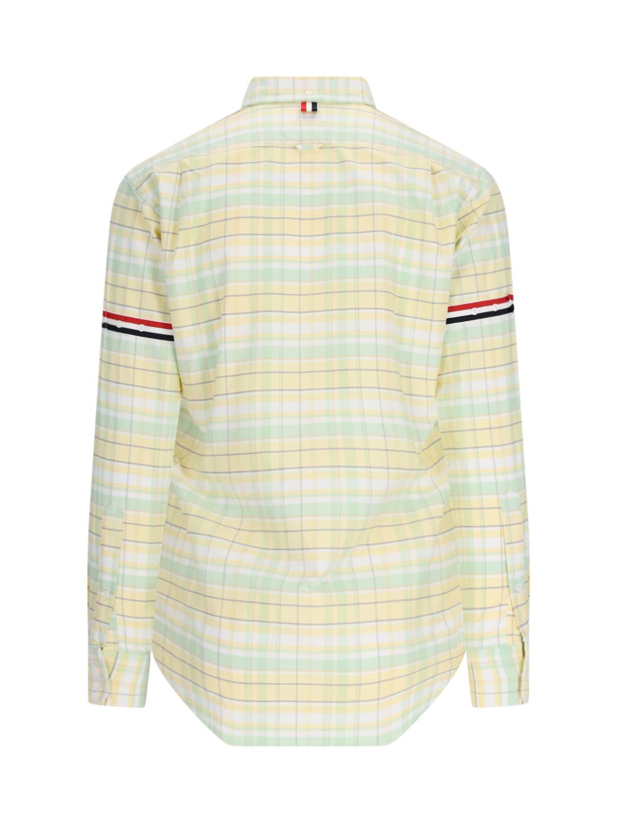 Checked Shirt In Yellow Product Image