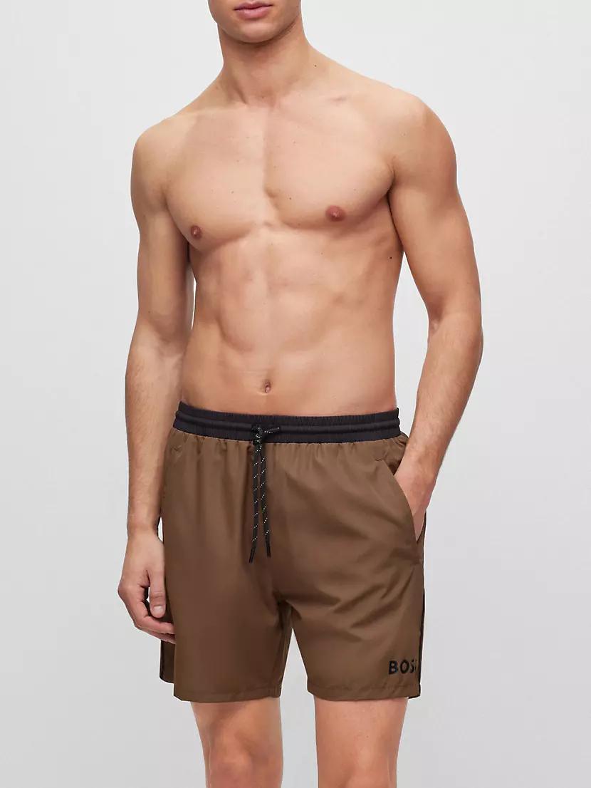 Contrast Logo Swim Shorts Product Image