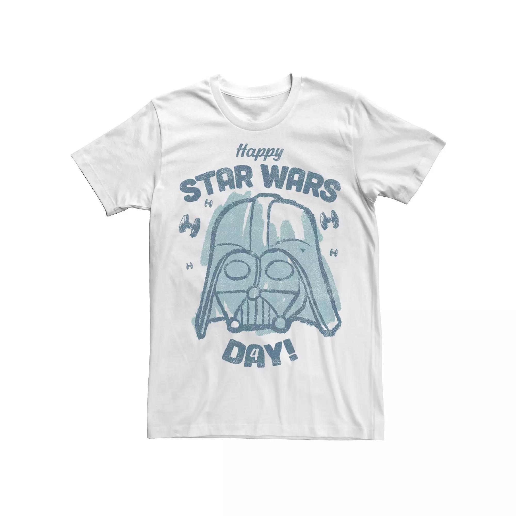 Men's Star Wars May The Fourth Be With You Darth Vader Sketch Tee,  Product Image