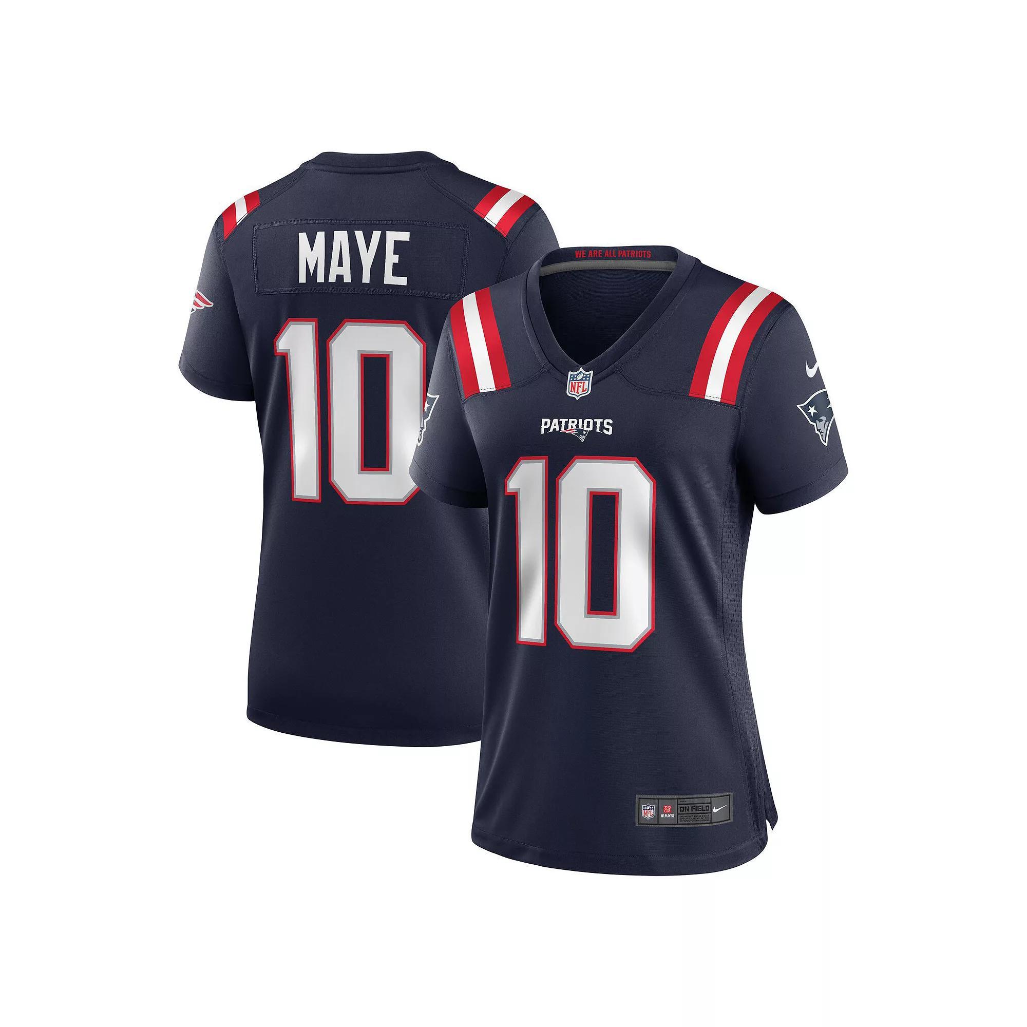 Women's Nike Drake Maye Navy New England Patriots Player Game Jersey,  Product Image