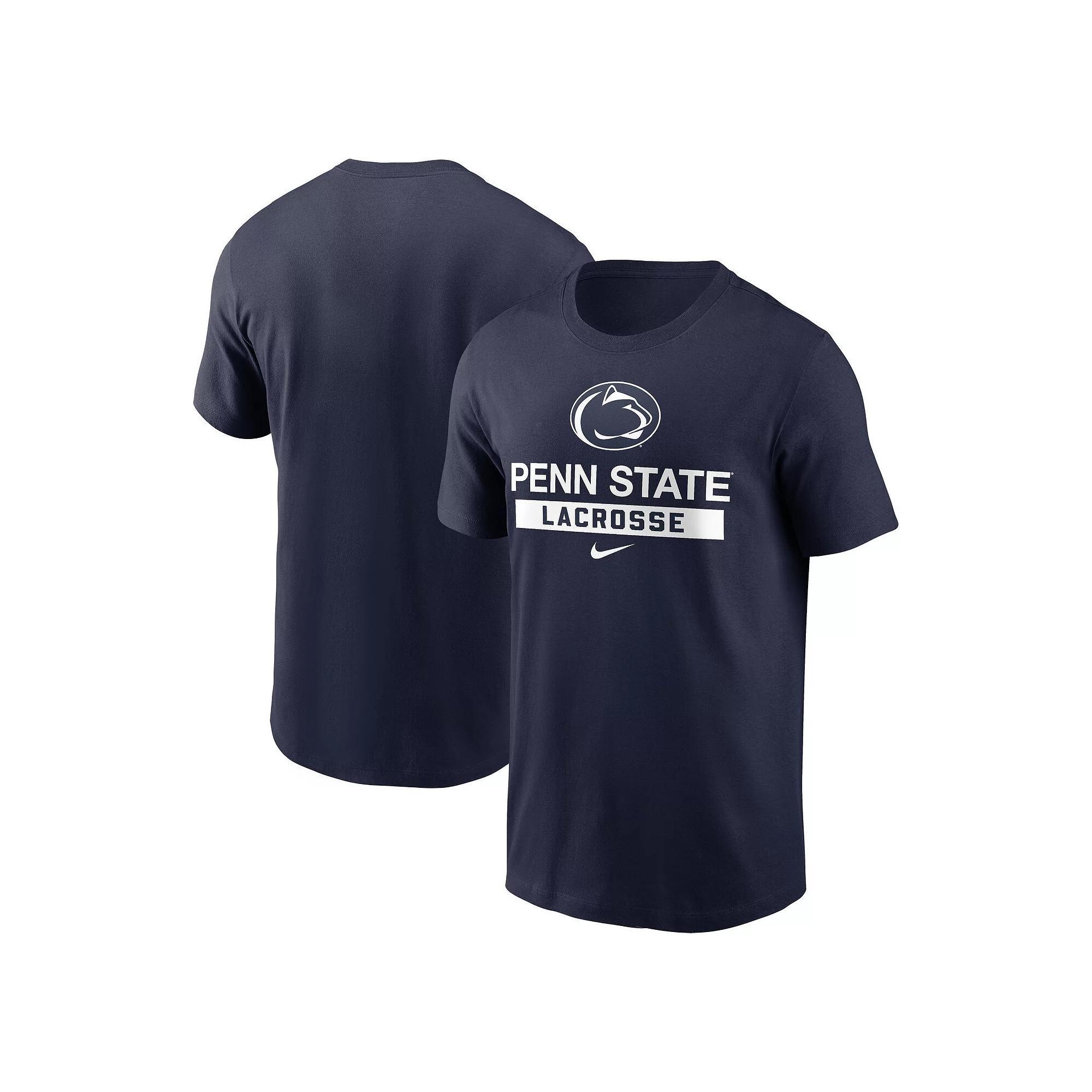 Men's Nike Navy Penn State Nittany Lions Lacrosse T-Shirt, Size: 2XL, Blue Product Image