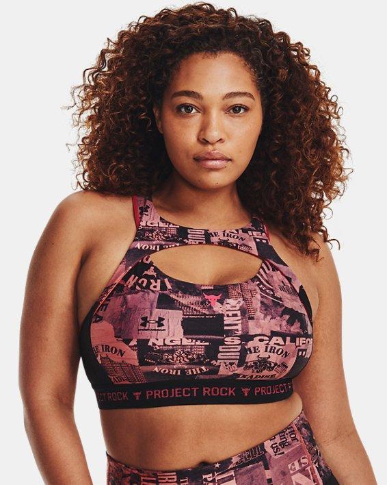 Women's Project Rock Crossback Printed Sports Bra Product Image