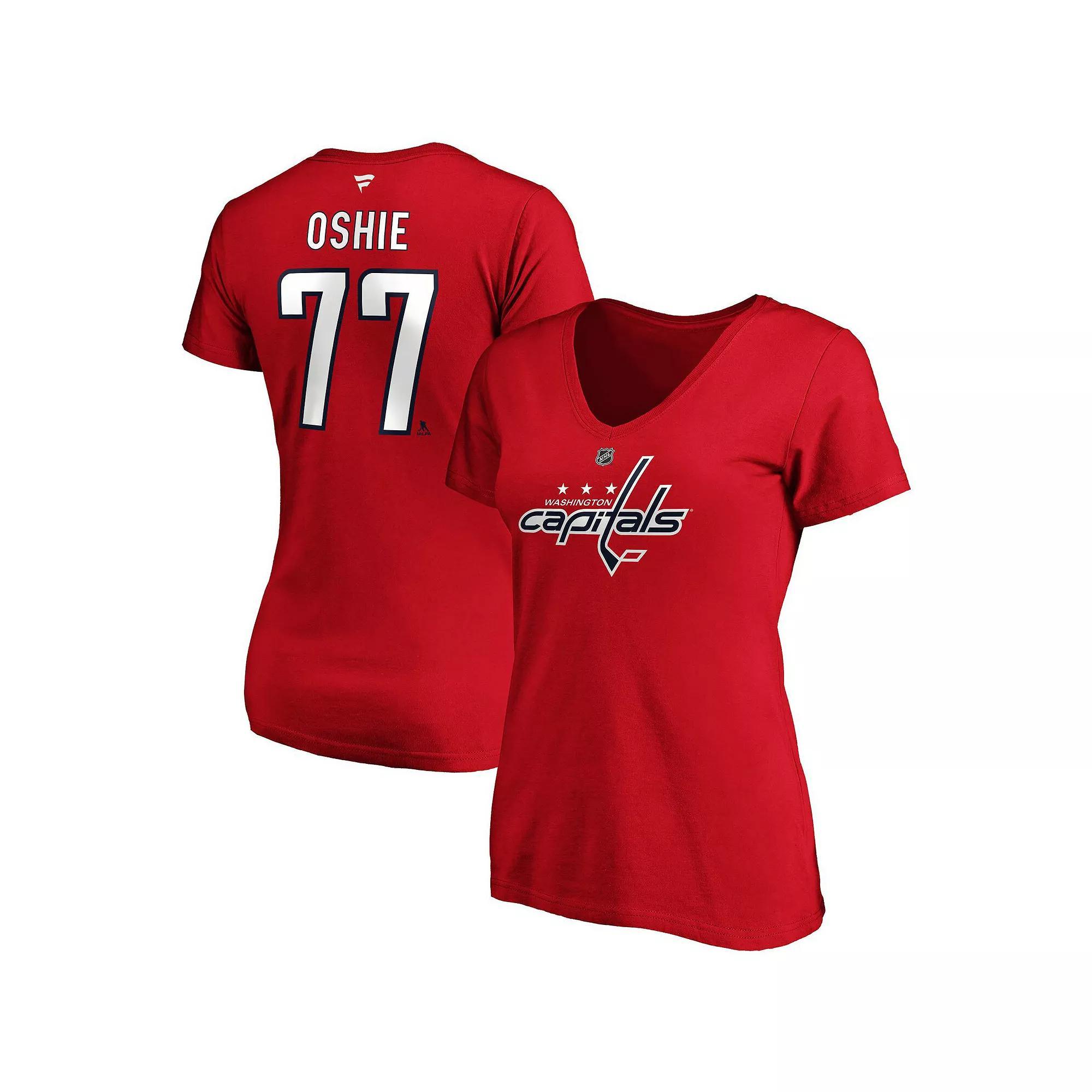 Women's Fanatics Branded TJ Oshie Red Washington Capitals Plus Size Name & Number Scoop Neck T-Shirt, Size: 2XL Product Image