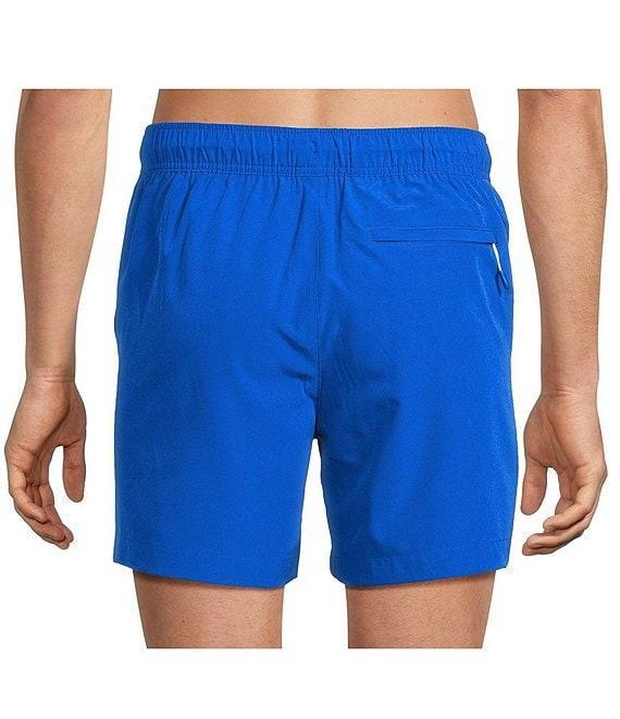 Caribbean Palmsway 6#double; Solid Swim Trunks Product Image