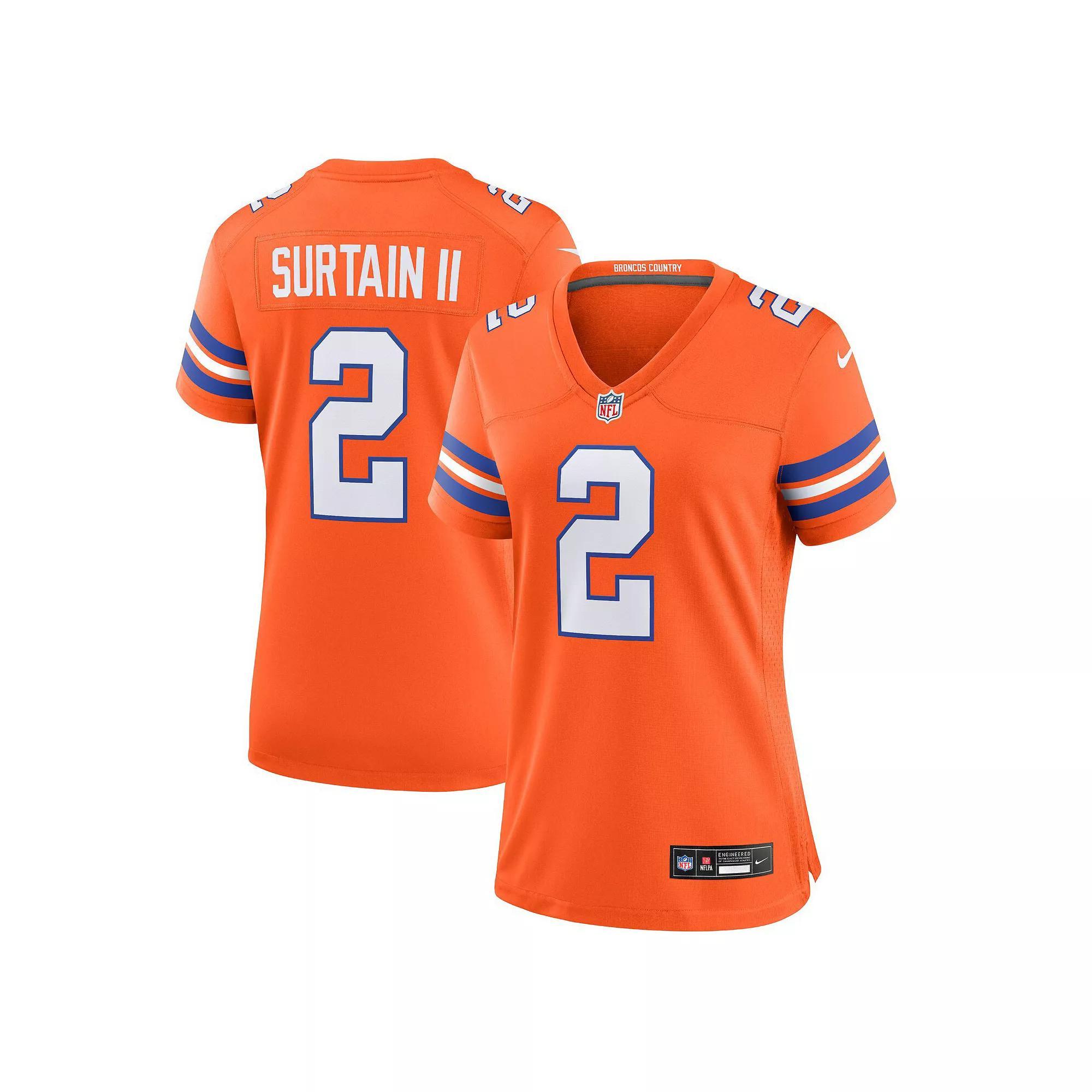 Patrick Surtain II Denver Broncos Nike Womens NFL Game Football Jersey | 67NW0B8L8WF-PZ1 Product Image